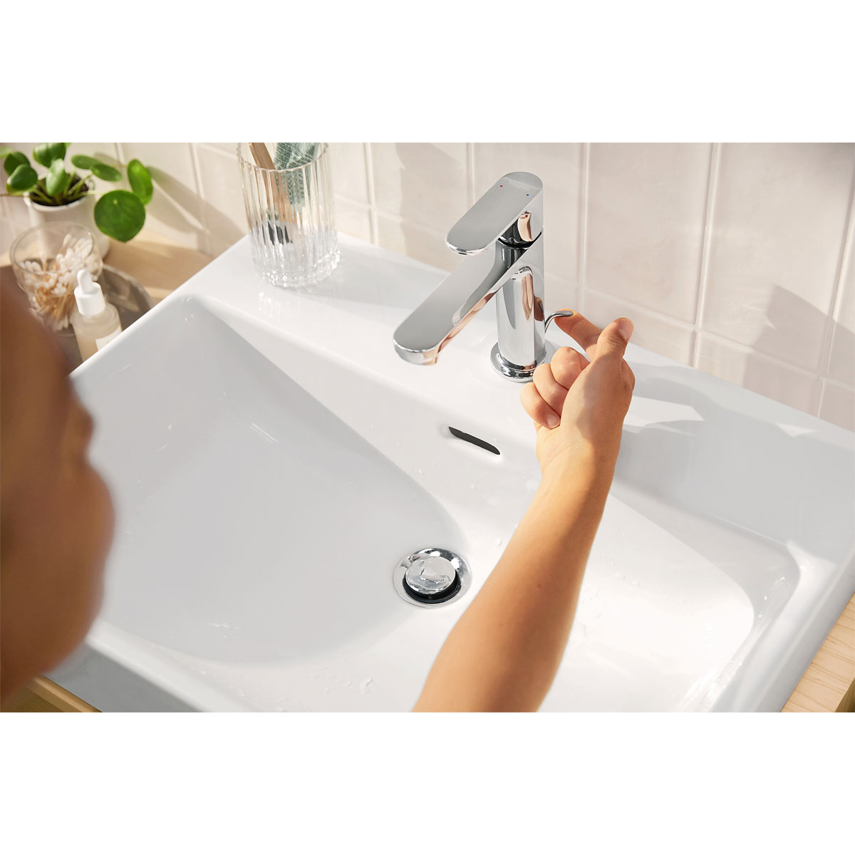 Hansgrohe Einhebel-Waschtischarmatur Rebris S chrom Bild 3