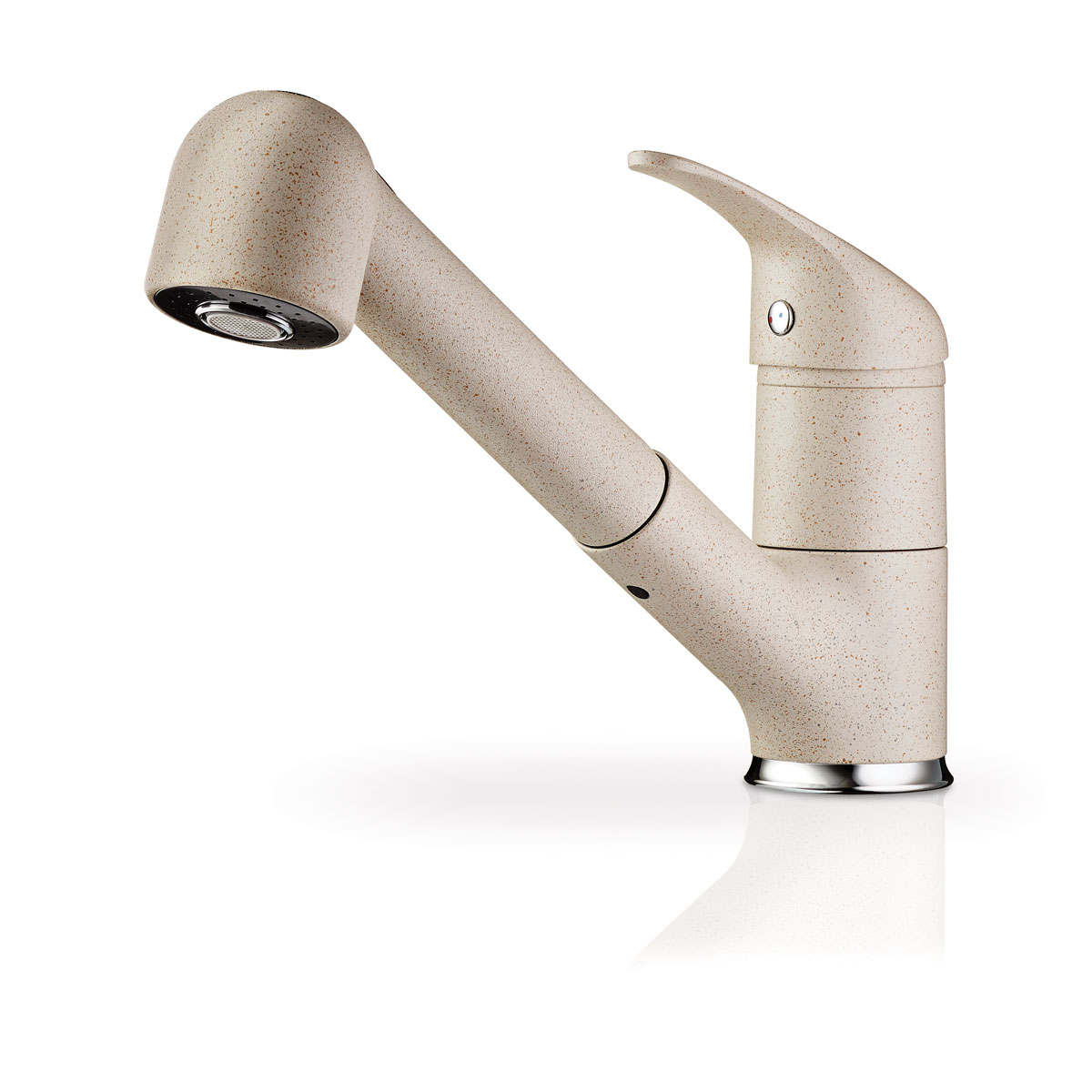 Pyramis Spültischarmatur „Festivo Pyragranite“ beige Geschirrbrause