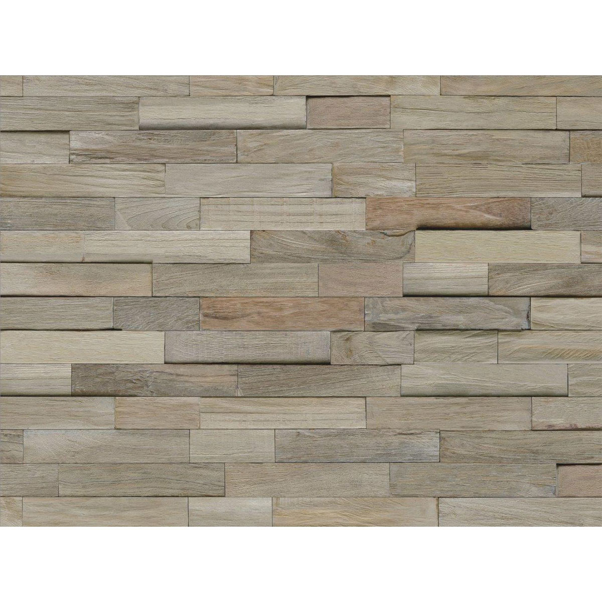 Indo Wandverkleidung Teak Gun Smokey 10er-Set Bild 1