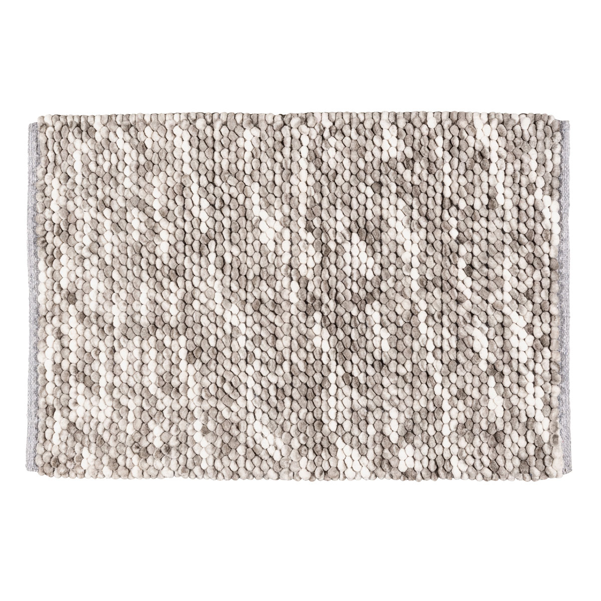 Wenko  Badteppich Urdu Taupe 60 x 90 cm Mit Melagne-Effekt Bild 1