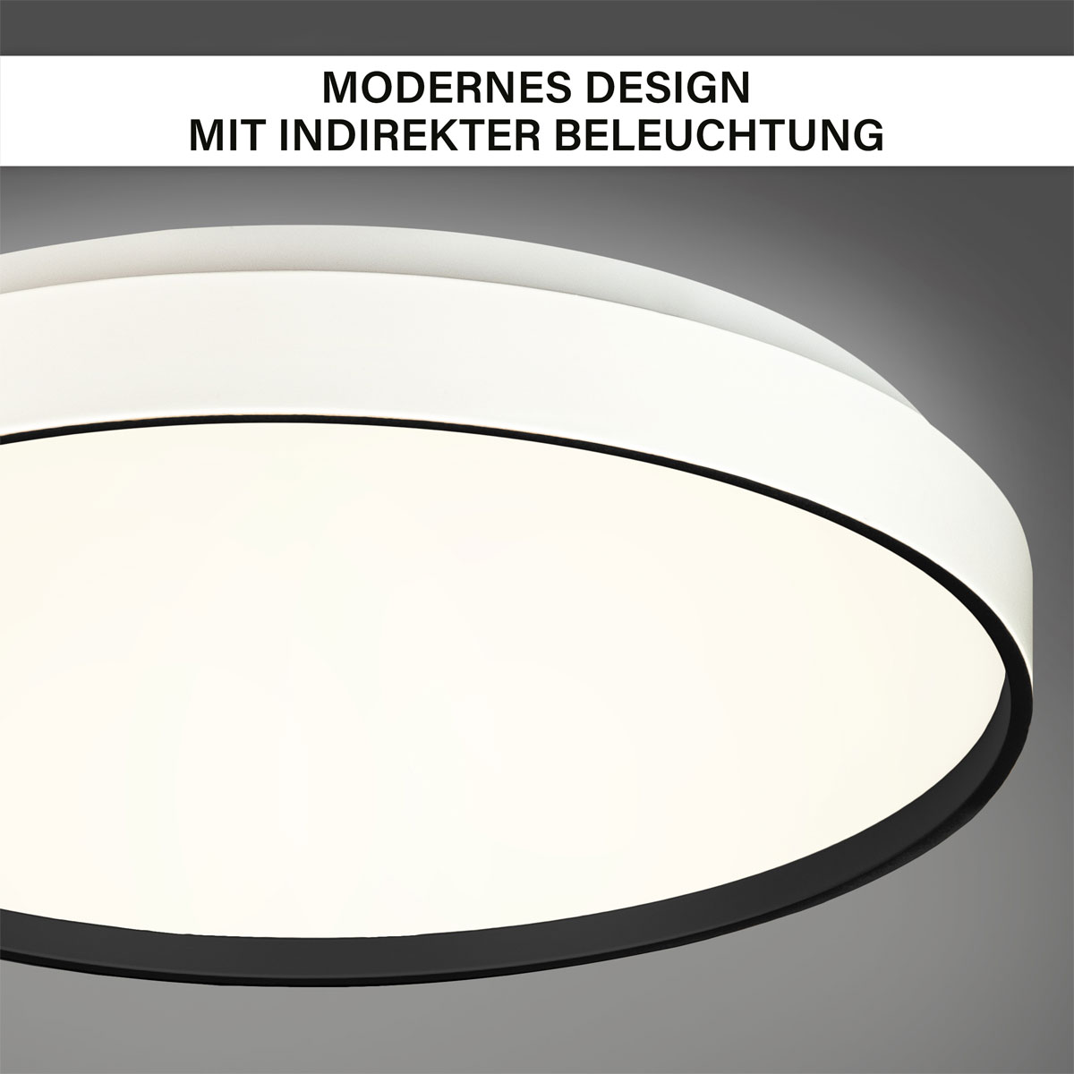 Decken-Wandleuchte SHINING JUPITER BLACK 1800K 24W Bild 6