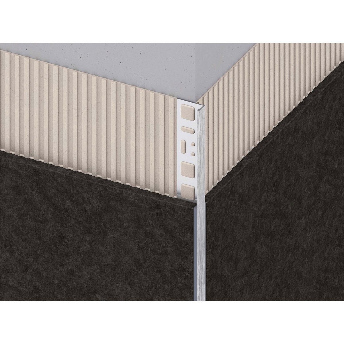 Fundamo Abschlussprofil 10 mm silber Bild 2