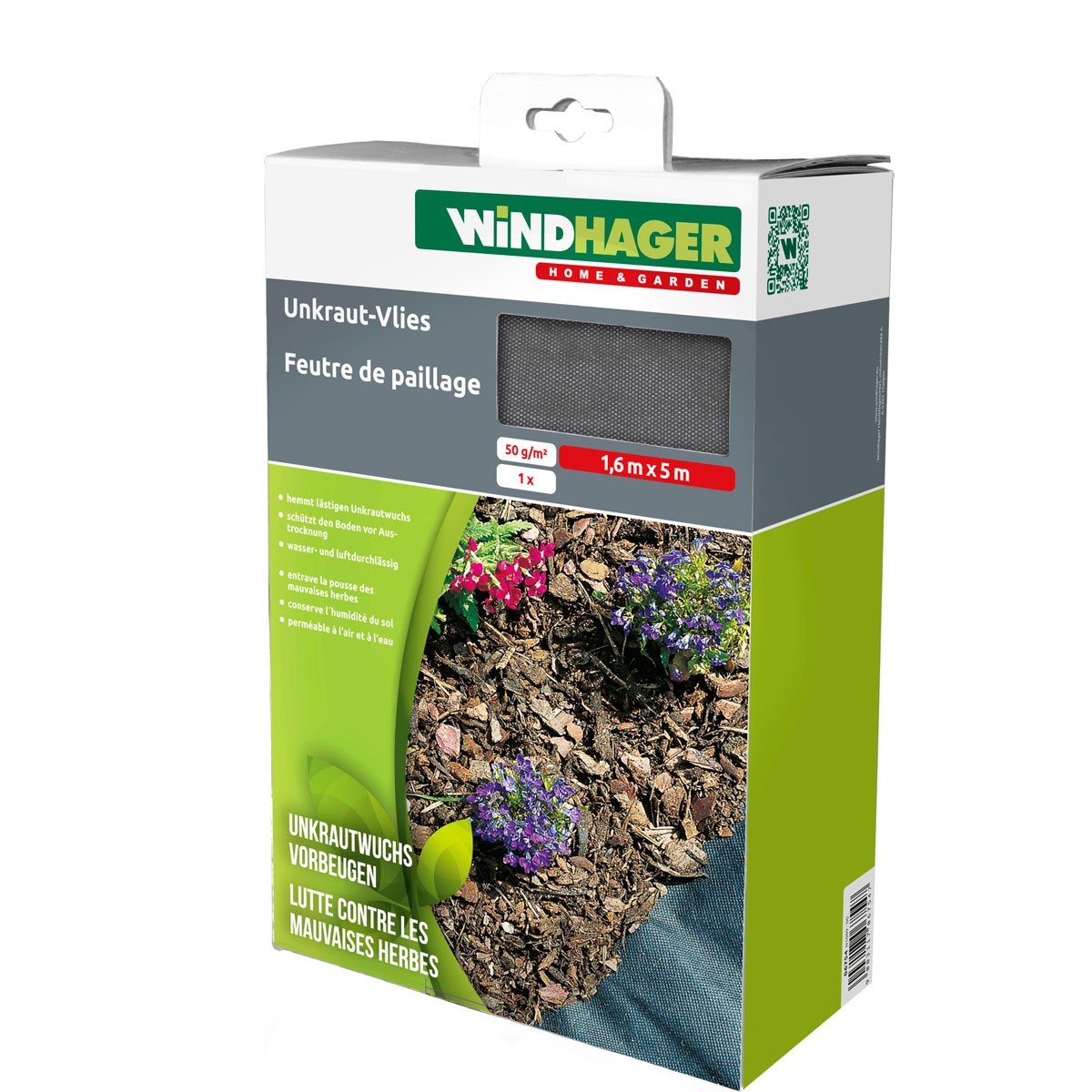 Windhager  Unkraut-Vlies 5x1,6 m schwarz Bild 5