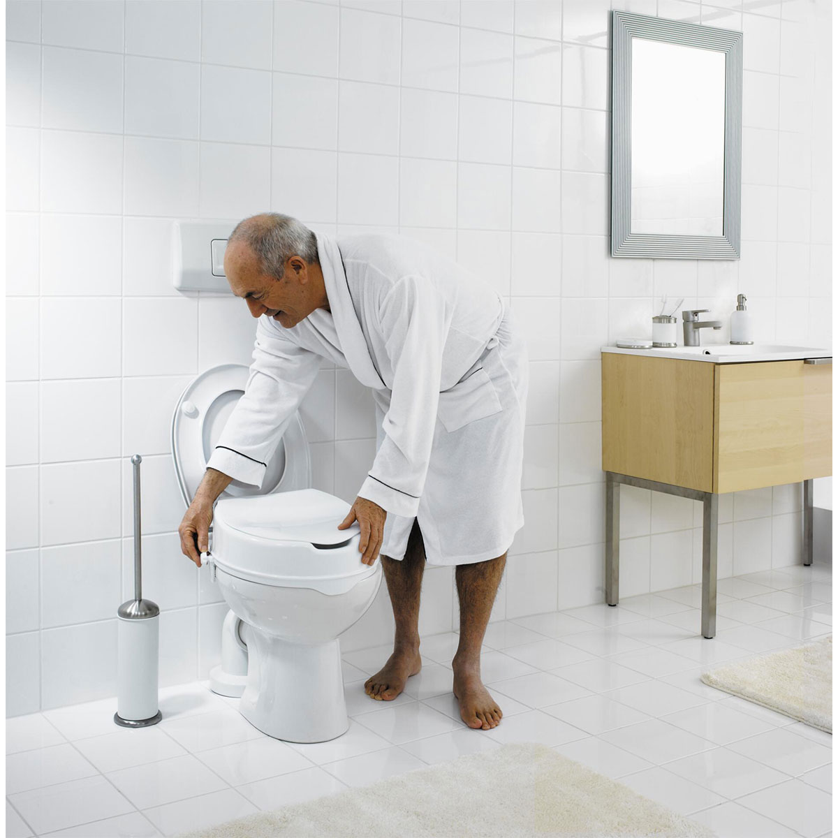 Ridder  Toilettensitzerhöhung mit Deckel Sam Bild 8