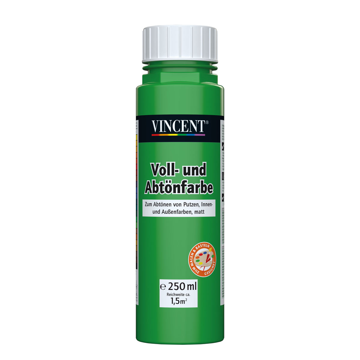 Vincent Voll- und Abtönfarbe grasgrün 0,25 L