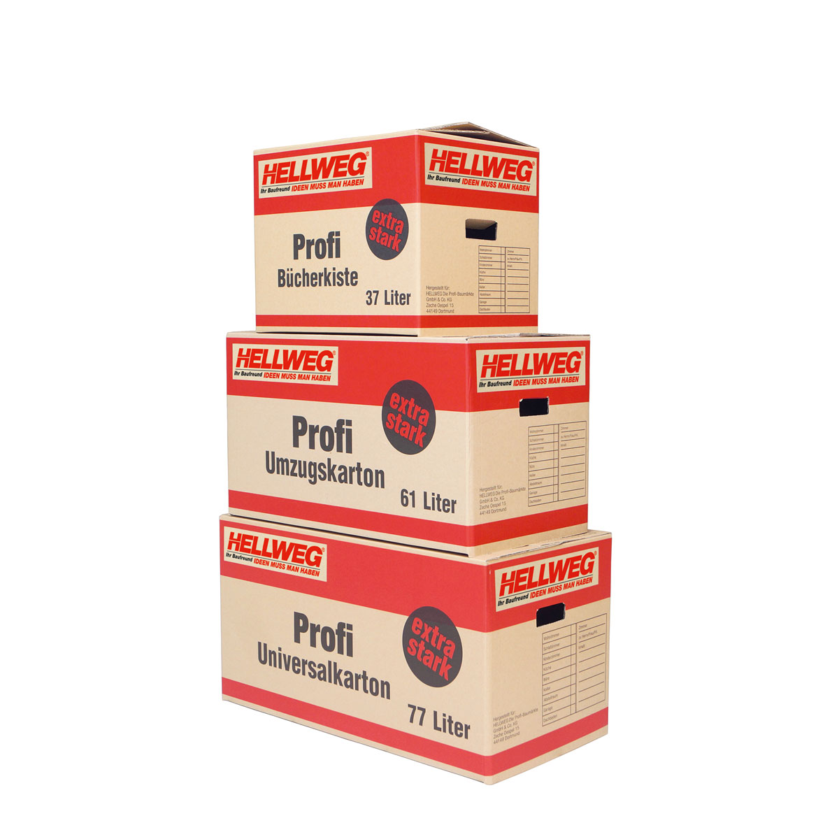 Hellweg Profi Umzugskarton 58,8 x 31 x 32,5 cm Bild 3