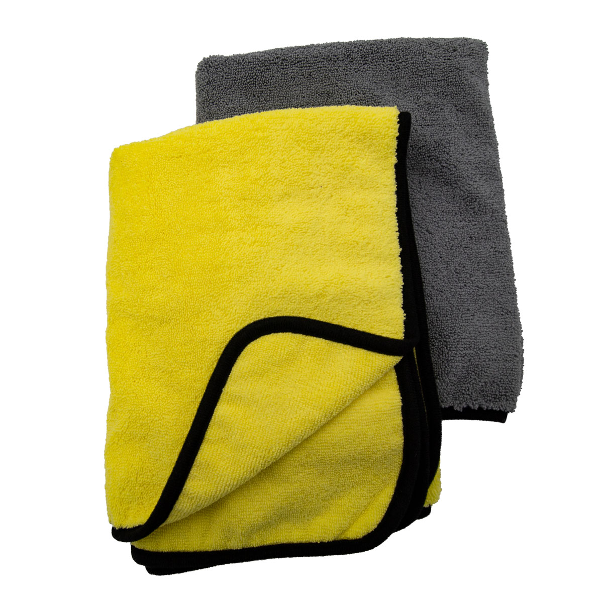 Mikrofasertuch gelb und grau 60 x 90 cm