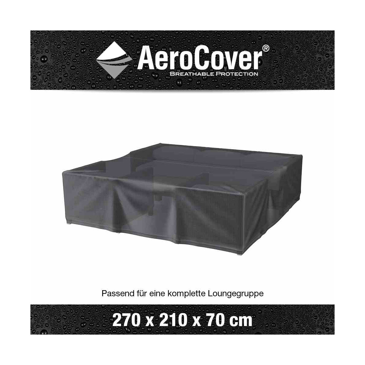 AeroCover Schutzhülle für Lounge-Sets 270 x 210 x 70 cm anthrazit Bild 3