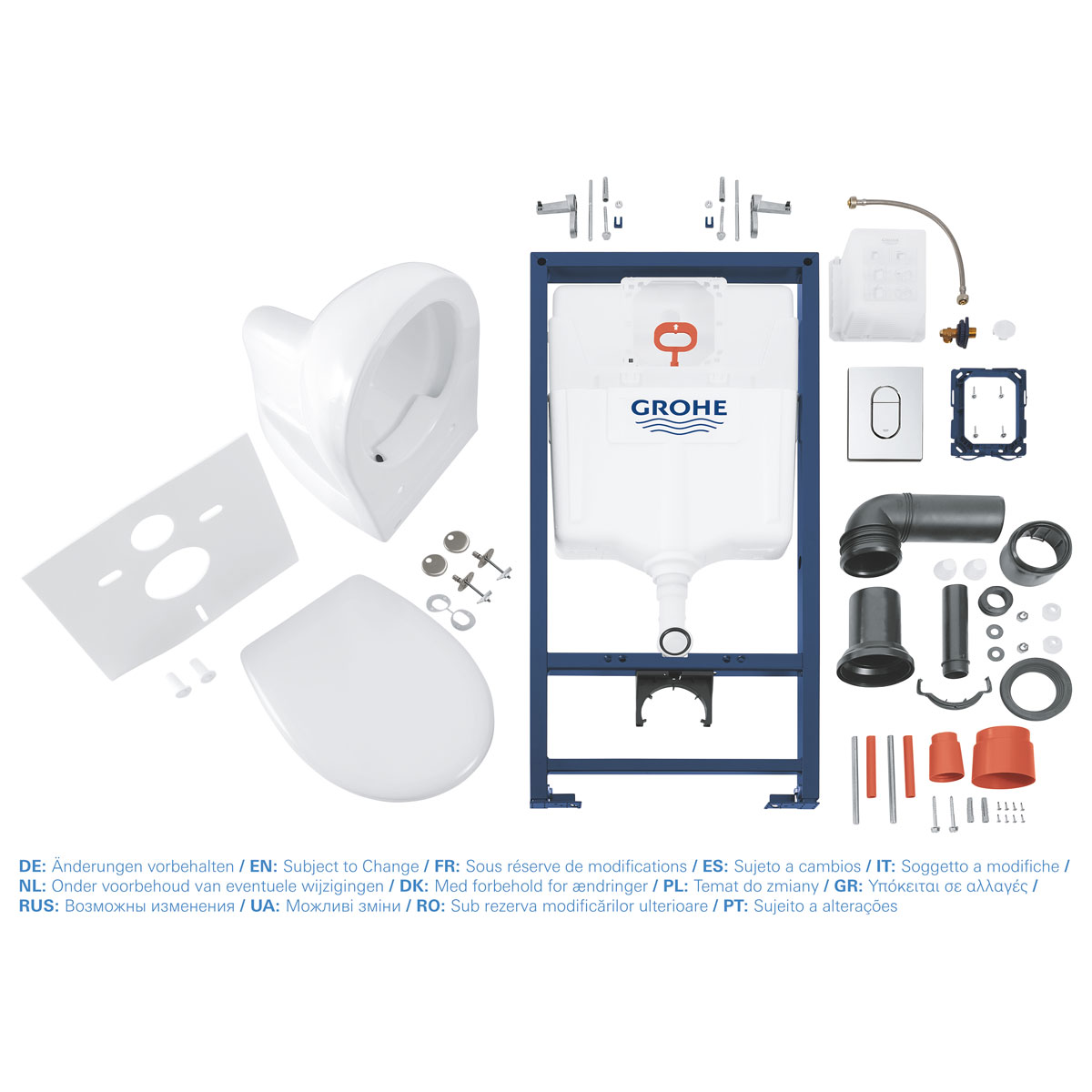 Grohe Wand-WC Komplett-Set Solido 5in1 inkl Befestigungsmaterial Bild 7