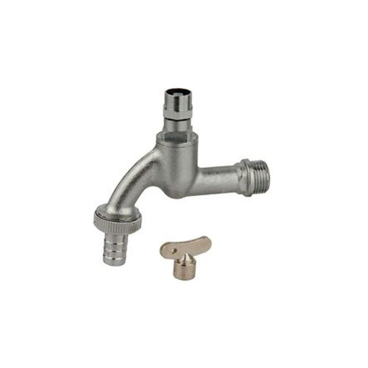 Kirchhoff Knebel-Auslaufventil mit Steckschlüssel 1/2" AG Kirchhoff Knebel-Auslaufventil mit Steckschlüssel 1/2" AG