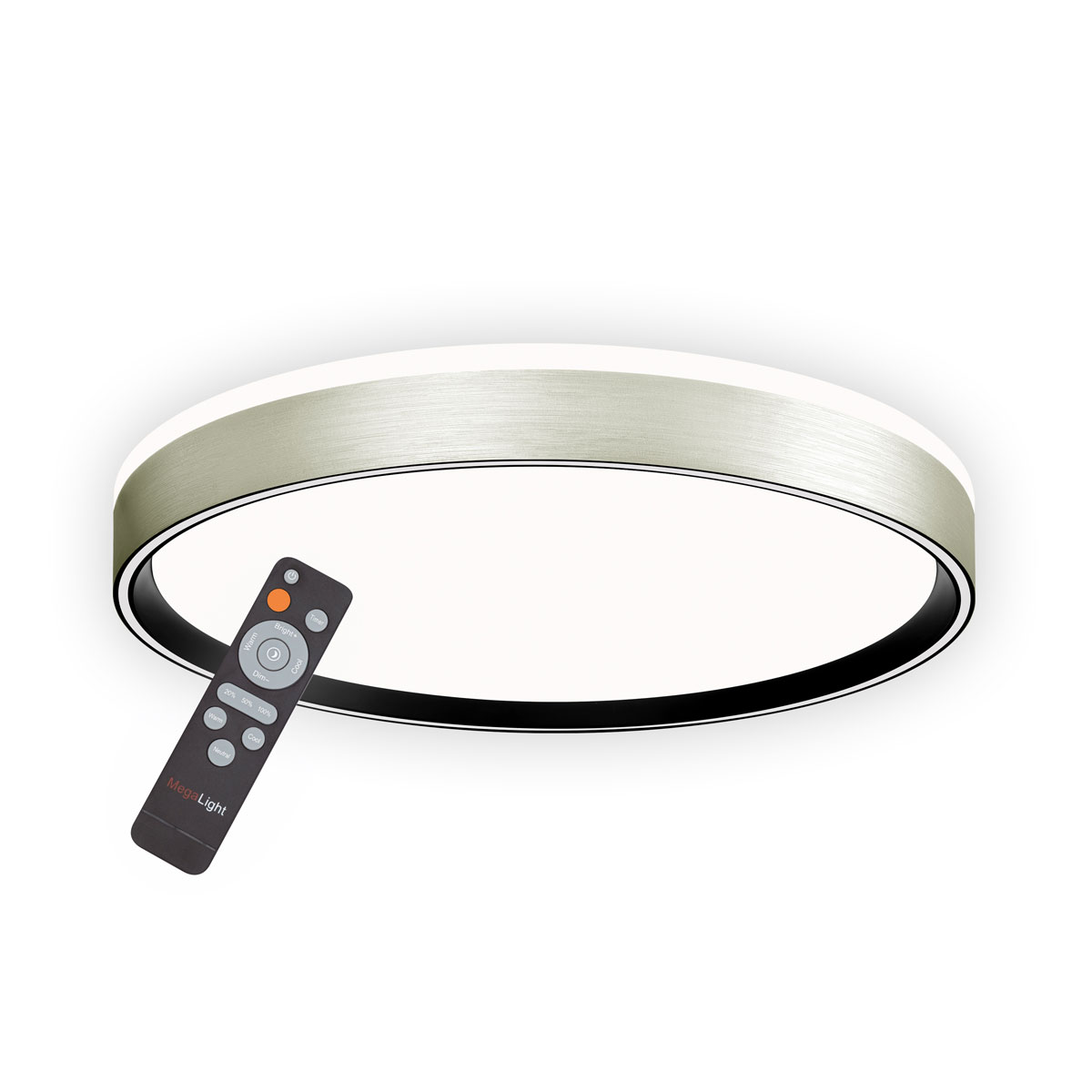 Decken-Wandleuchte SHINING PLUTO LED ALU 1800K 24W Bild 9