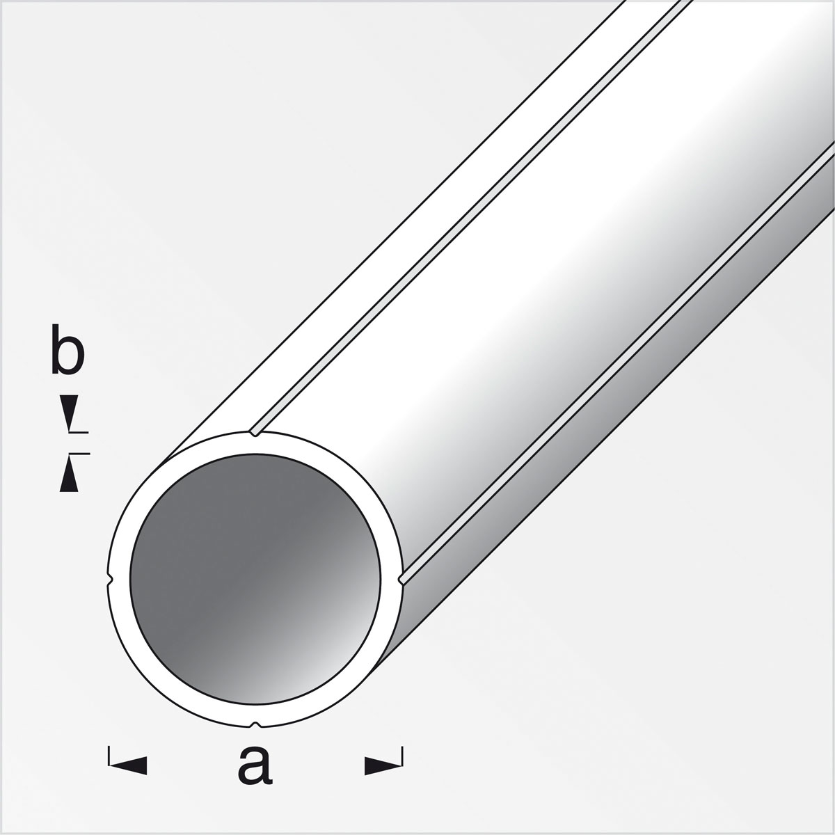 MyTool Rundrohr 19,5 mm 1m weiß Bild 2