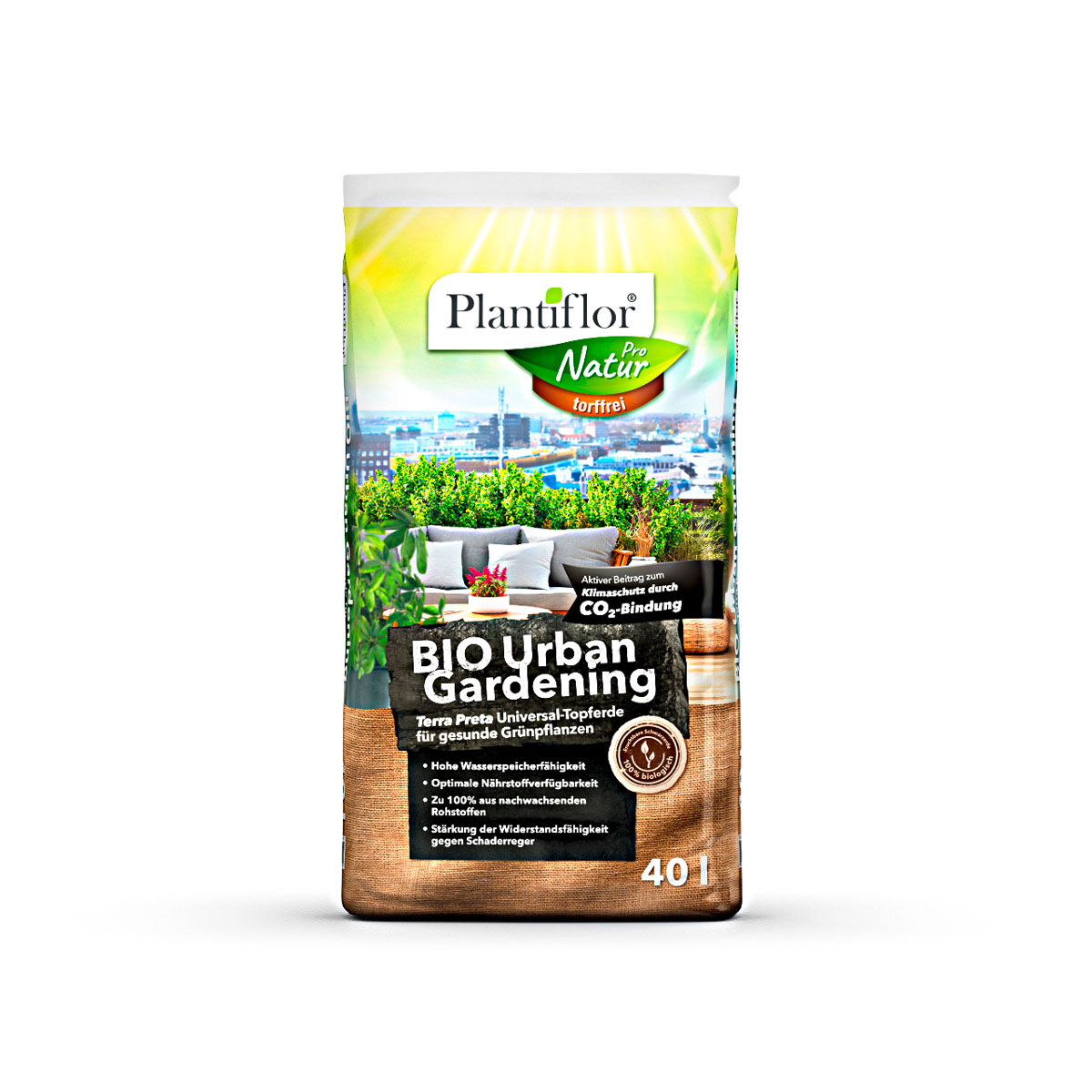 Plantiflor BIO Urban Gardening torffrei 40 L