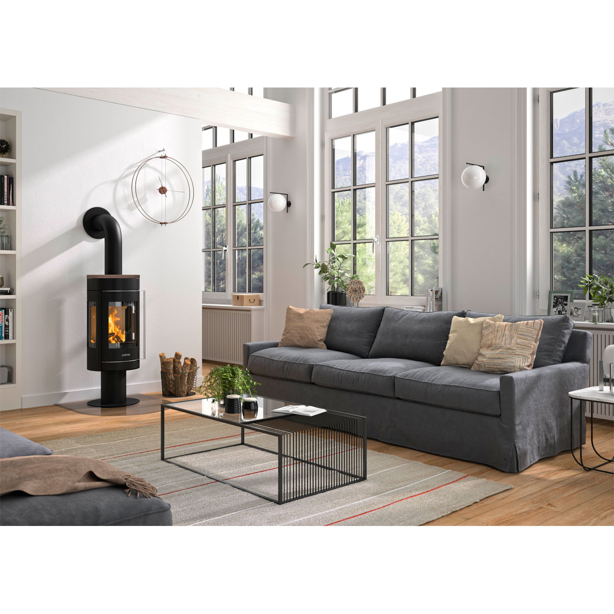 Justus Kaminofen Meva Keramik Grappa 5 kW Bild 1