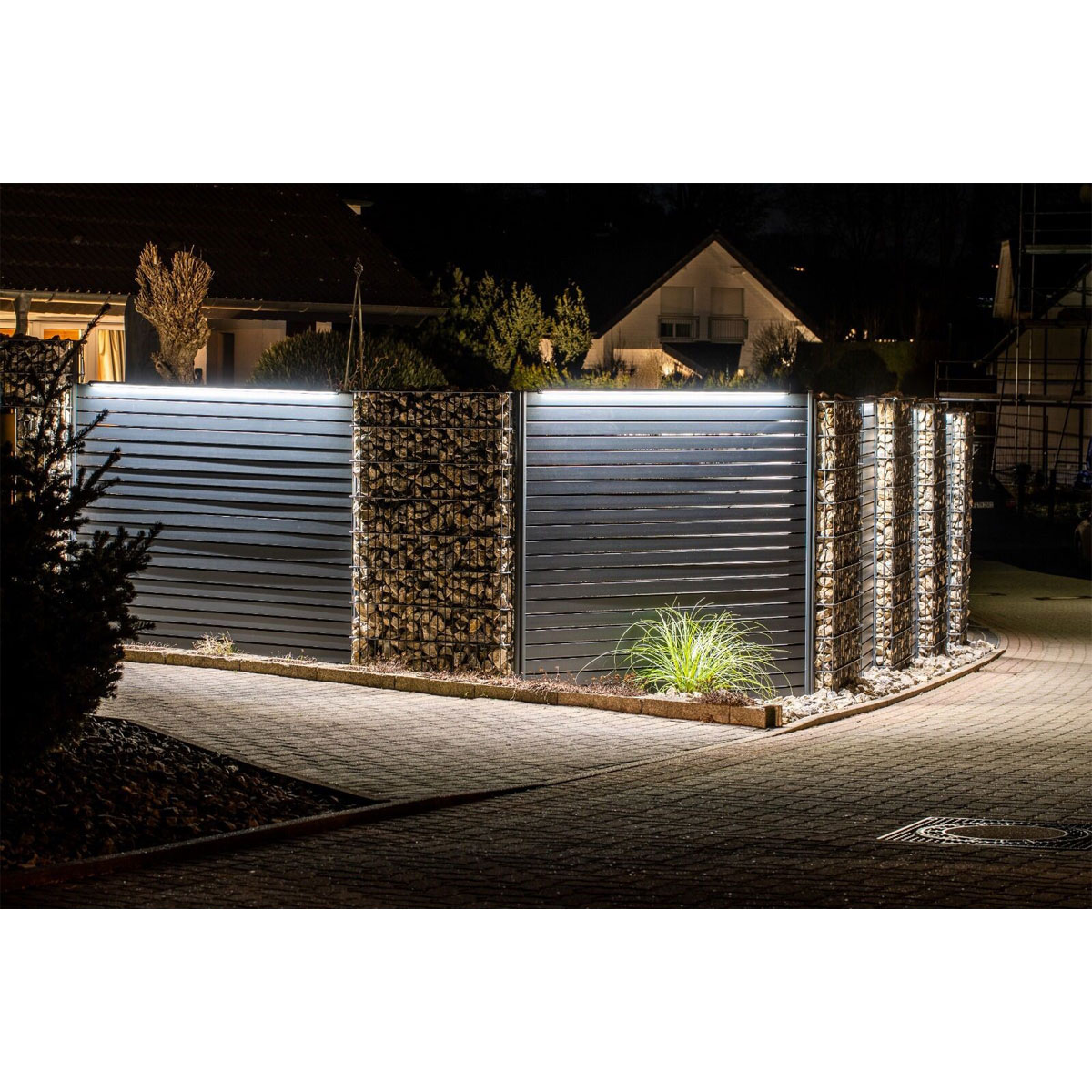 LyghtUp LED-Leuchtleiste fur Doppelstabmatten 196 cm anthrazit Bild 6