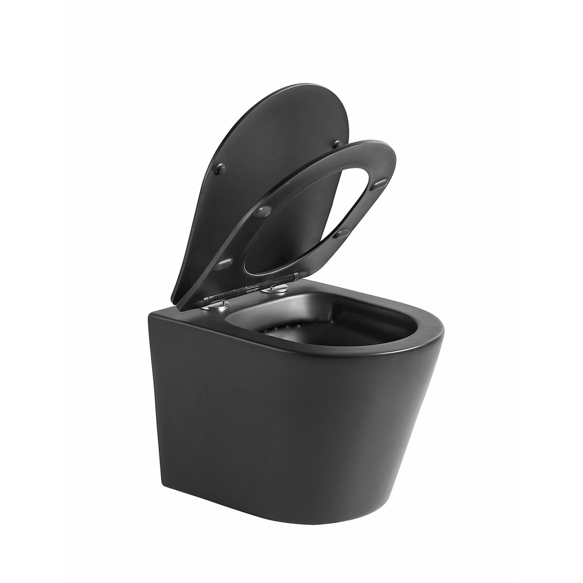 Spülrandloses Wand-WC-Set Nakia schwarz-matt Bild 4