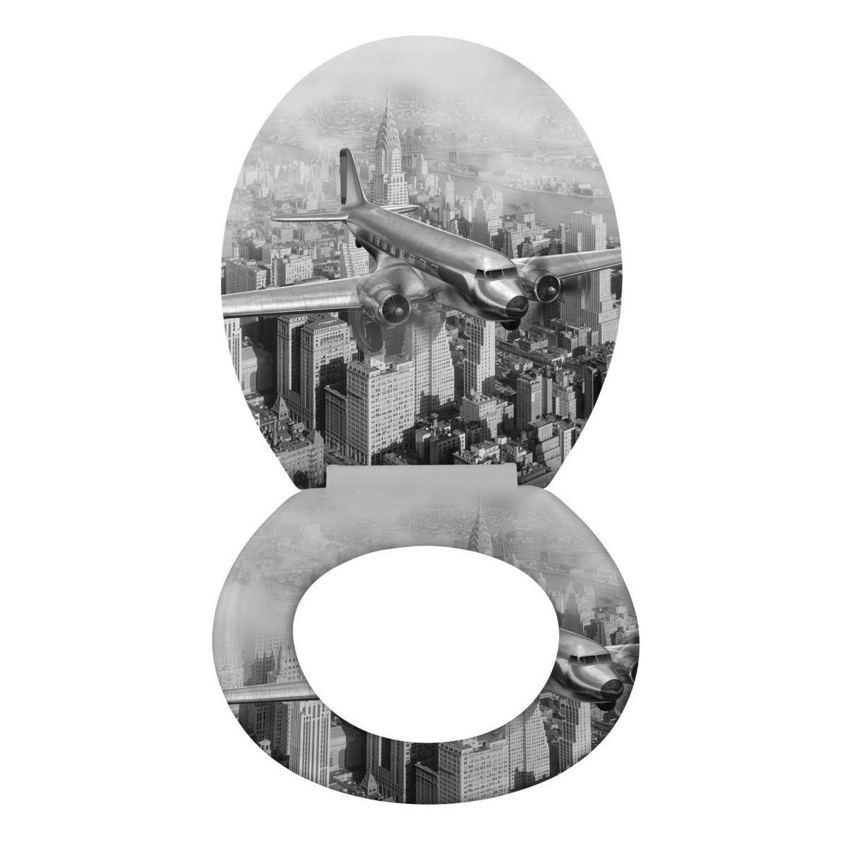 Wenko Premium WC-Sitz Old-Time Plane antibakteriell mit Absenkautomatik Bild 2