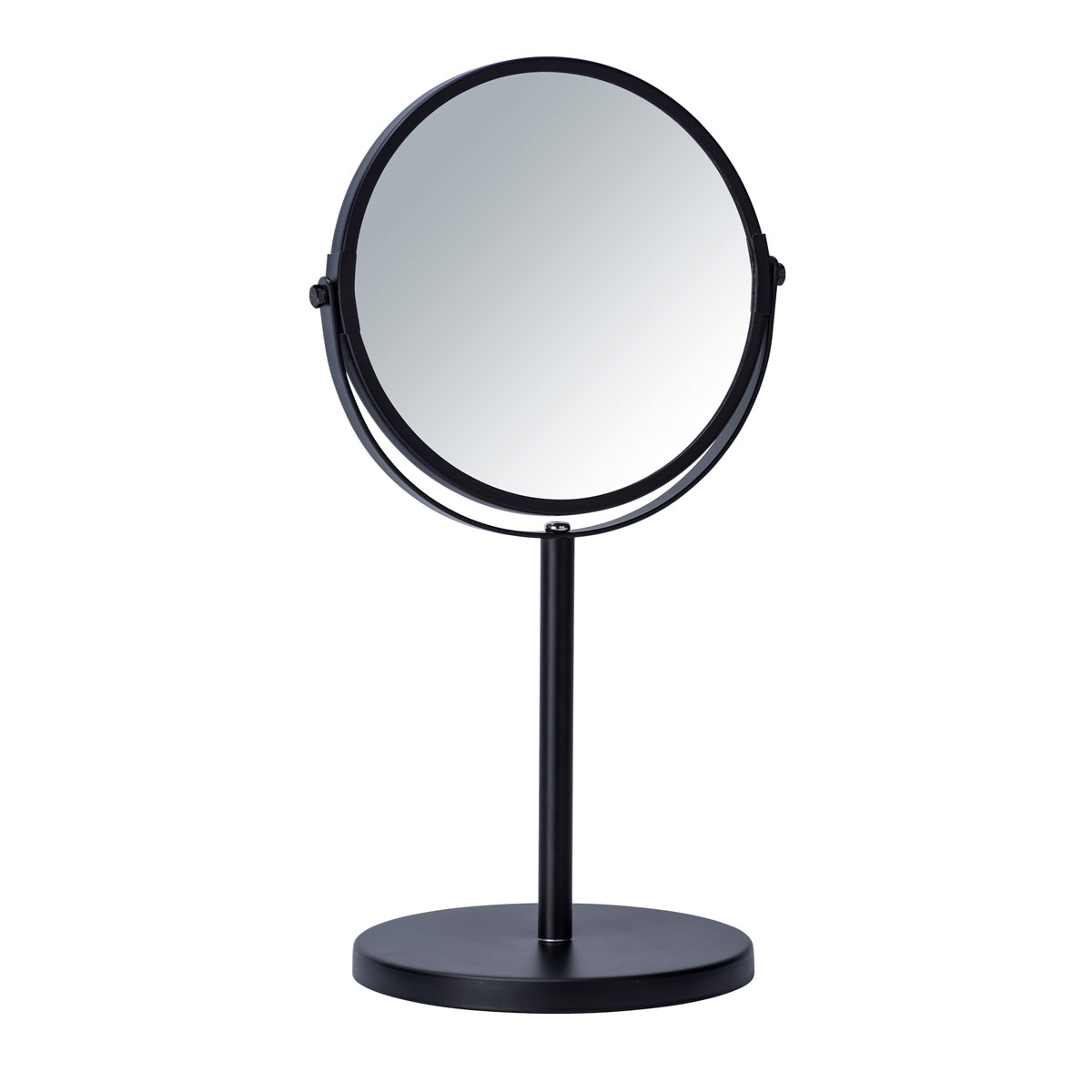 Wenko  Kosmetik-Standspiegel Assisi Durchmesser 17 cm Schwarz