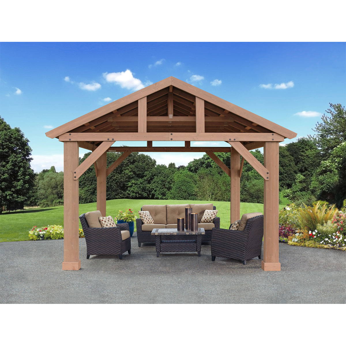 Westmann Pavillon Yukon 1412 426,72x365,76x330,18cm Natur Bild 5