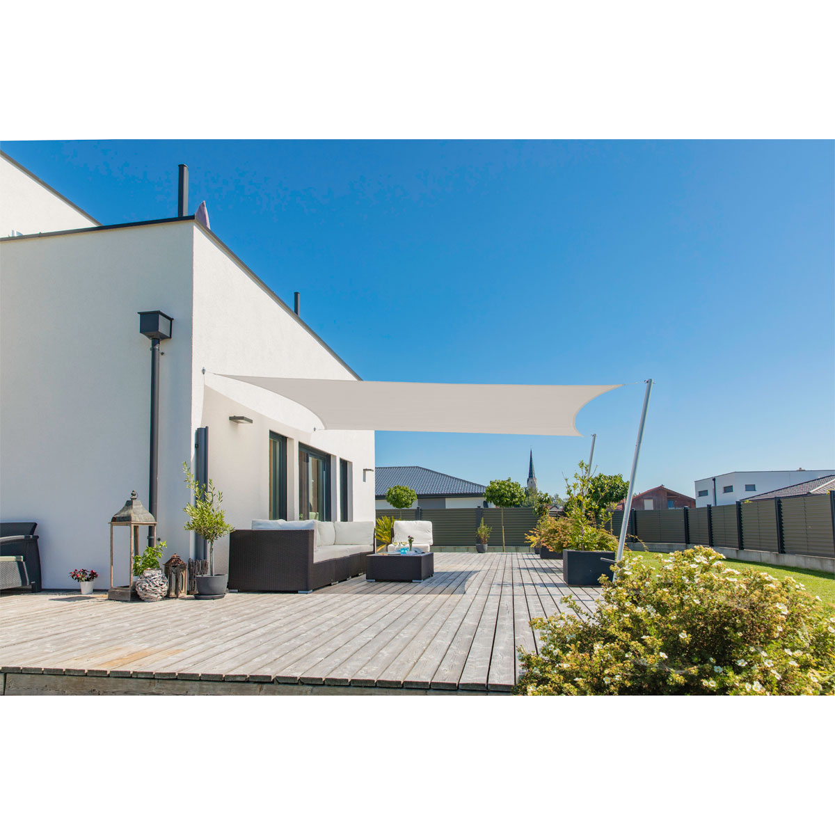 Rechteck-Segel Cannes 2 x 3 m grey