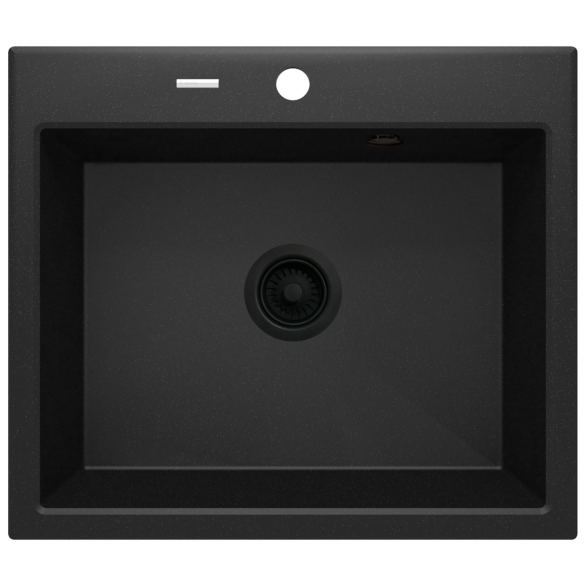 deante 1 Becken Granitspüle ANDANTE ohne Abtropffläch graphit metallic