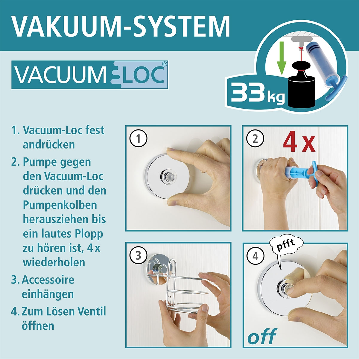 Vacuum-Loc® Eckregal „Bari“, 2 Etagen