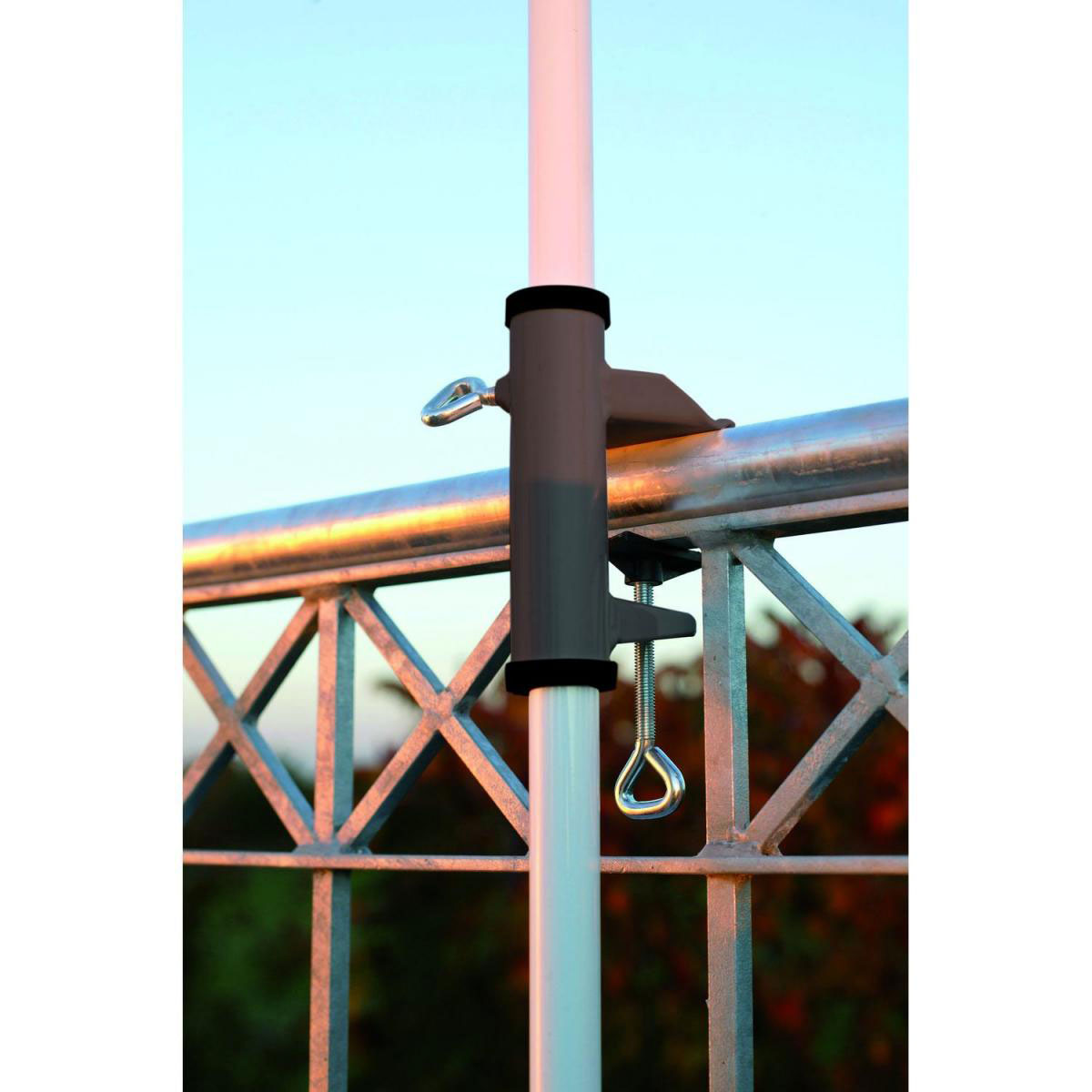 Sonnenschirmhalter Typ HII Durchmesser 35 mm weiß Bild 2