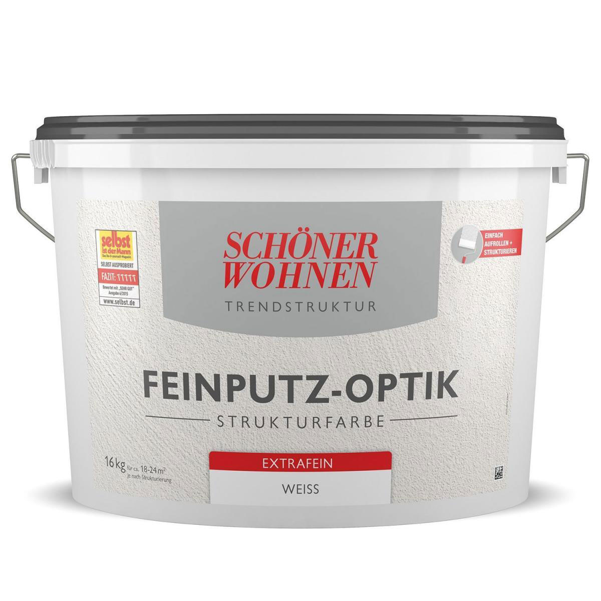 Schöner Wohnen Farbe Feinputz-Optik Extrafein Weiß 16 L Schöner Wohnen Farbe Feinputz-Optik Extrafein Weiß 16 L