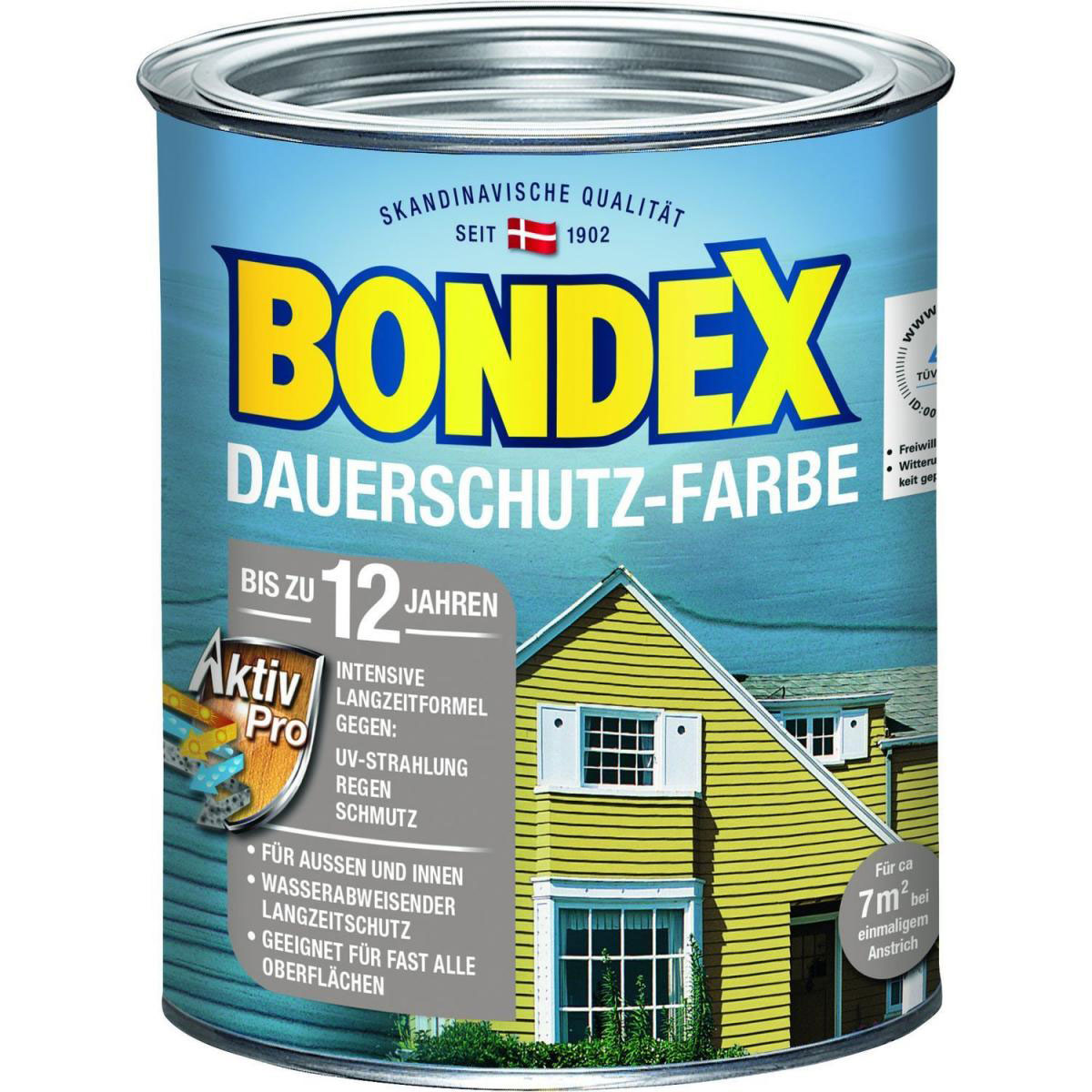 Bondex Dauerschutz-Farbe Lagunenblau 750 ml
