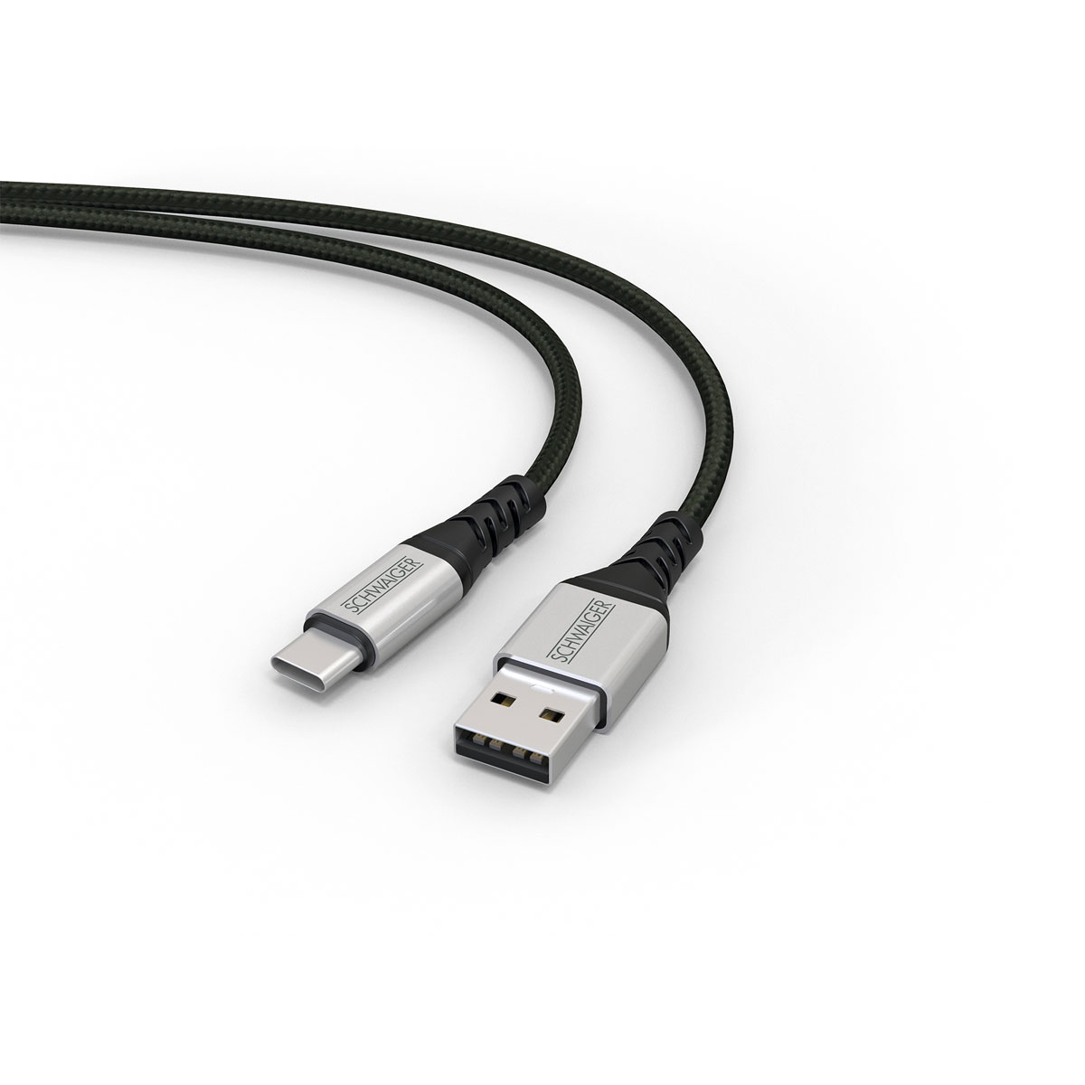 Schwaiger  Sync und Ladekabel Typ C/A 1,2 m Bild 1