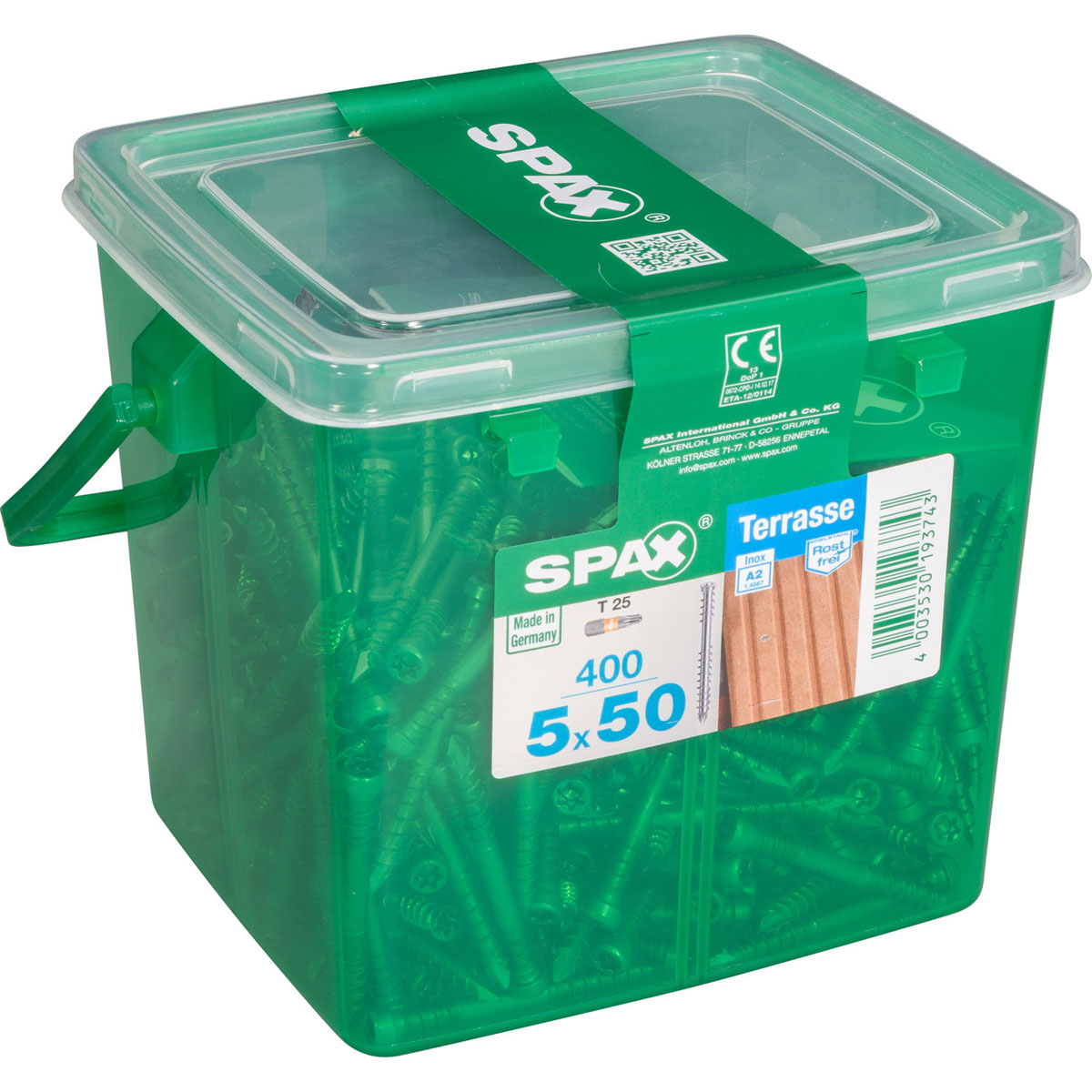 Spax Terrassenschrauben Zylinderkopf selbstbohrend 5 x 50 mm Spax Terrassenschrauben Zylinderkopf selbstbohrend 5 x 50 mm