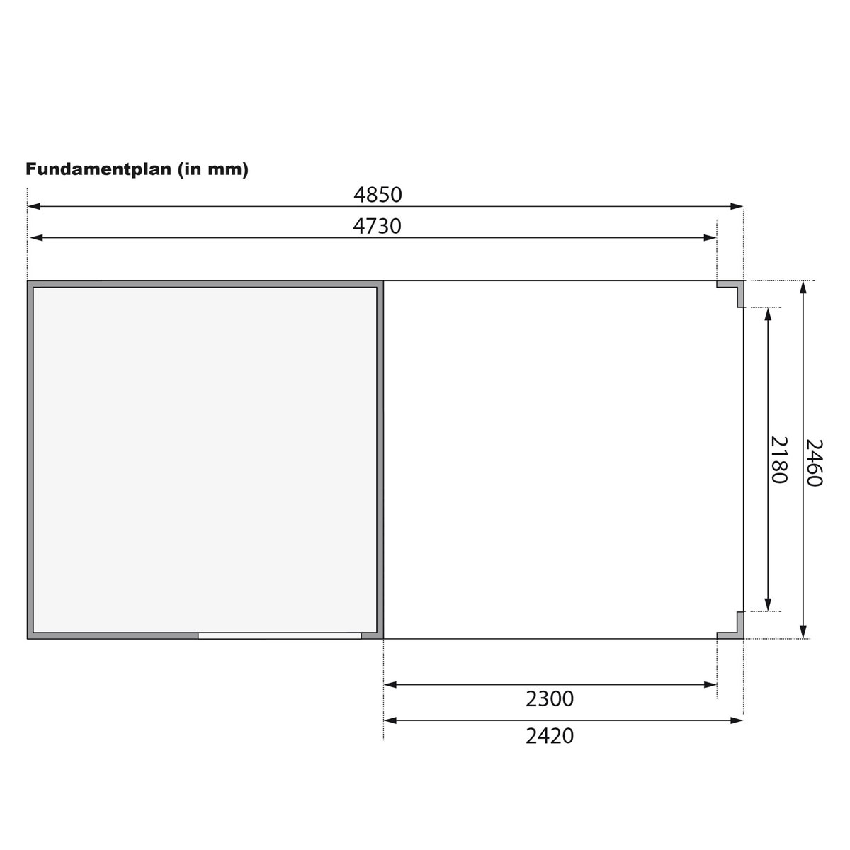Karibu Gartenhaus Qubic terragrau Bild 5