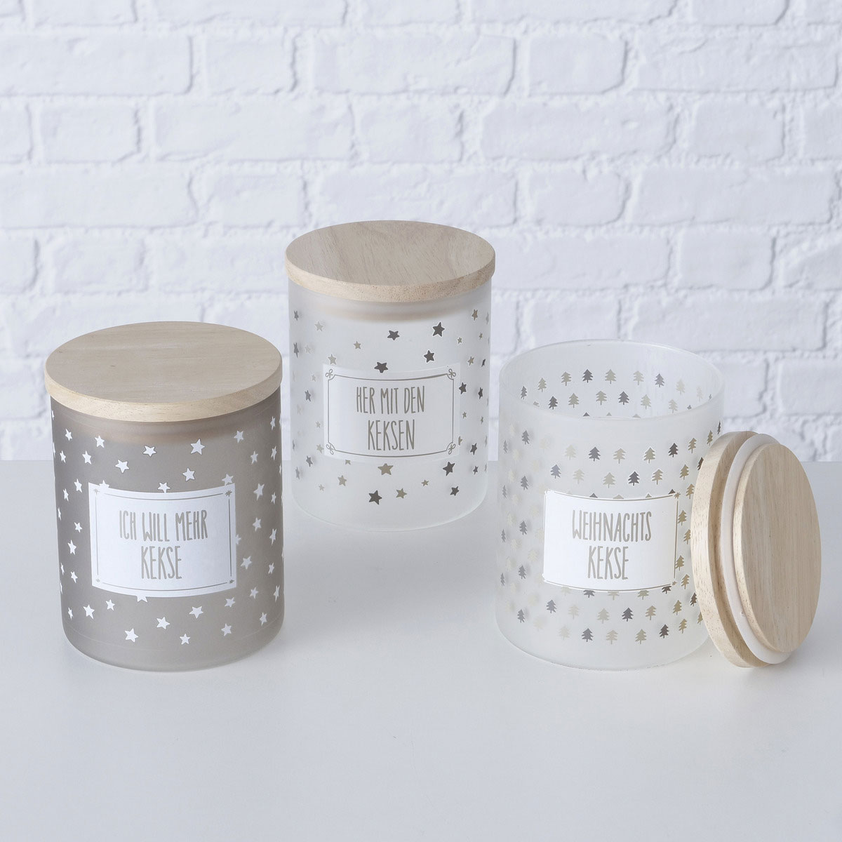 Vorratsglas Risor sortiert 750 ml Höhe 13 cm Durchmesser 10 cm Glas lackiert Bild 10