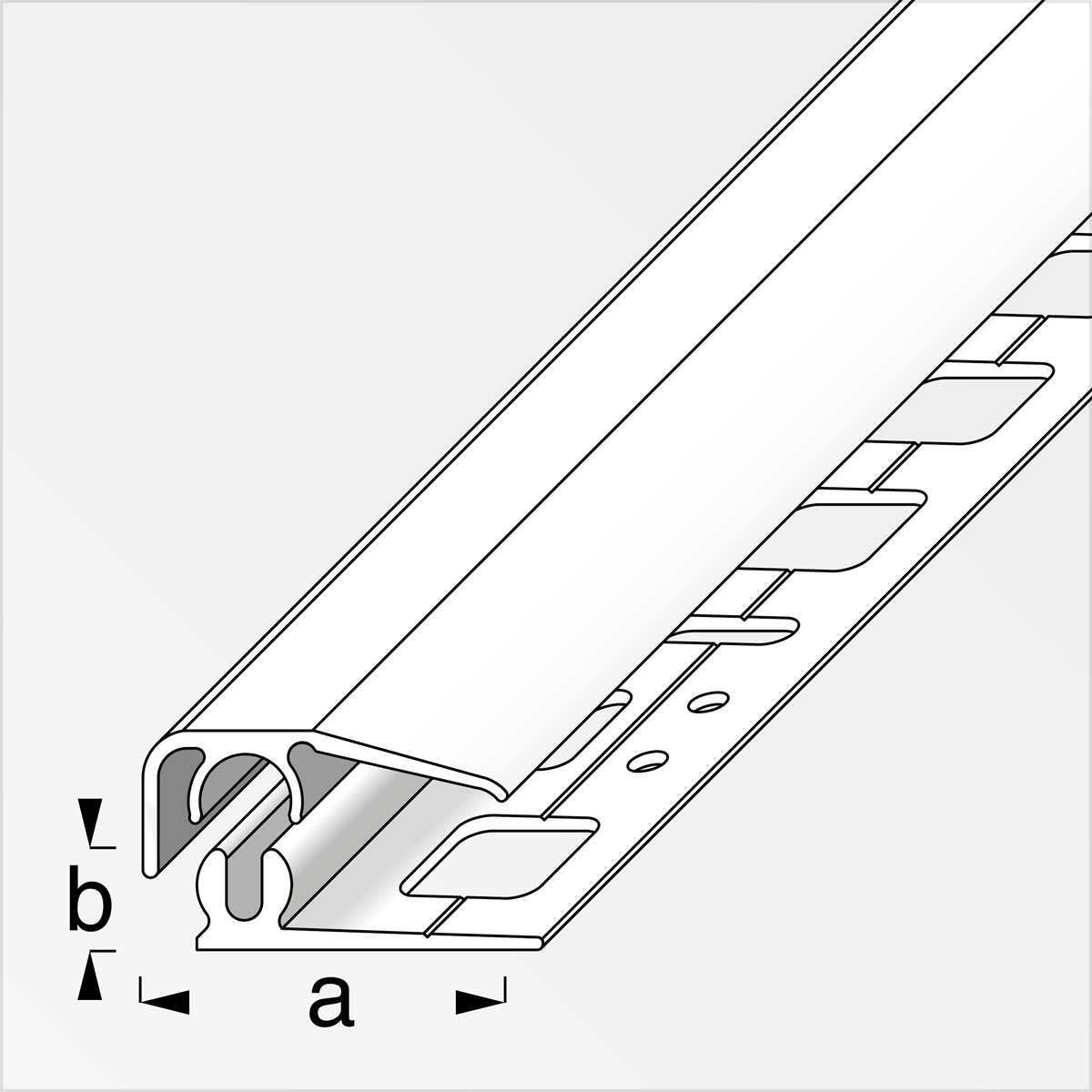 Alfer Abschlussprofil Clipstech-mini 8,5 mm 1m schwarz Bild 2