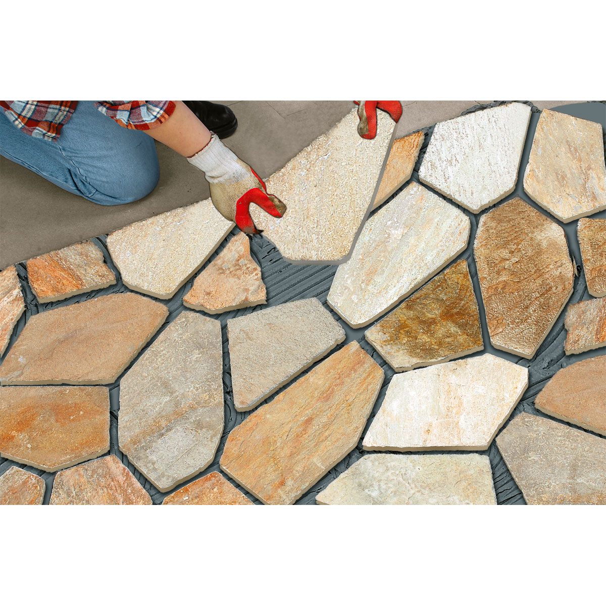 quick-mix Naturstein-Verlegemörtel 25 kg Bild 3