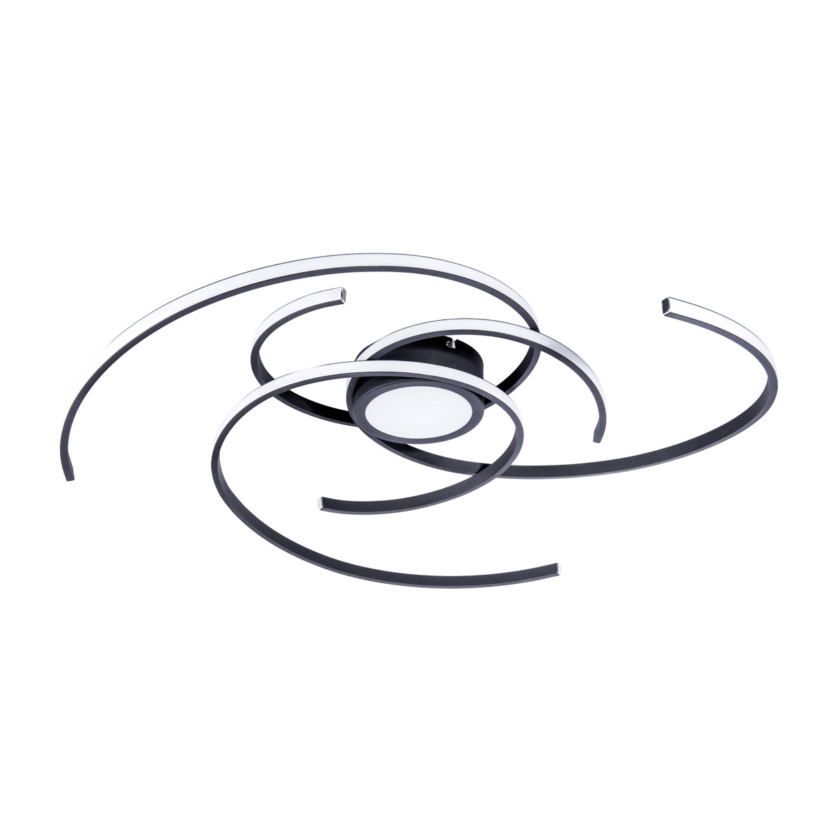 Naeve LED DL Radon Metall/KS schwarzLxBxH 75x75x7cm dimmbar Bild 8