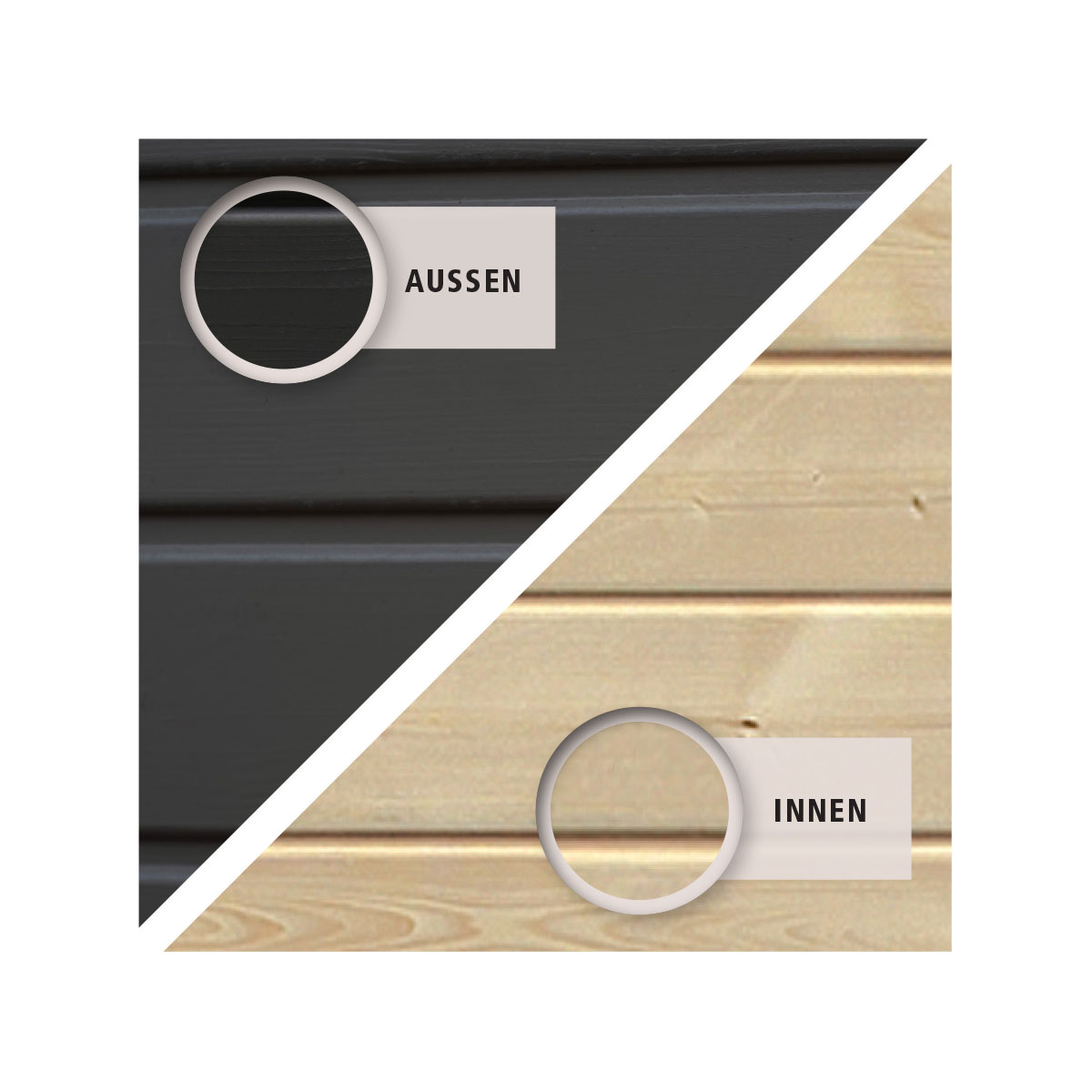 Karibu Gartenhaus Askola 4 mit Schleppdach terragrau Bild 5