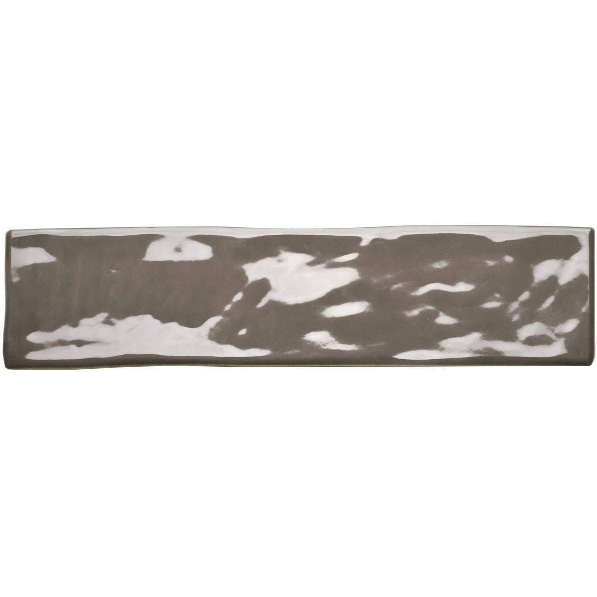 Wandfliese Loft Grau glasiert glänzend 7,5 x 30 x 0,9 cm