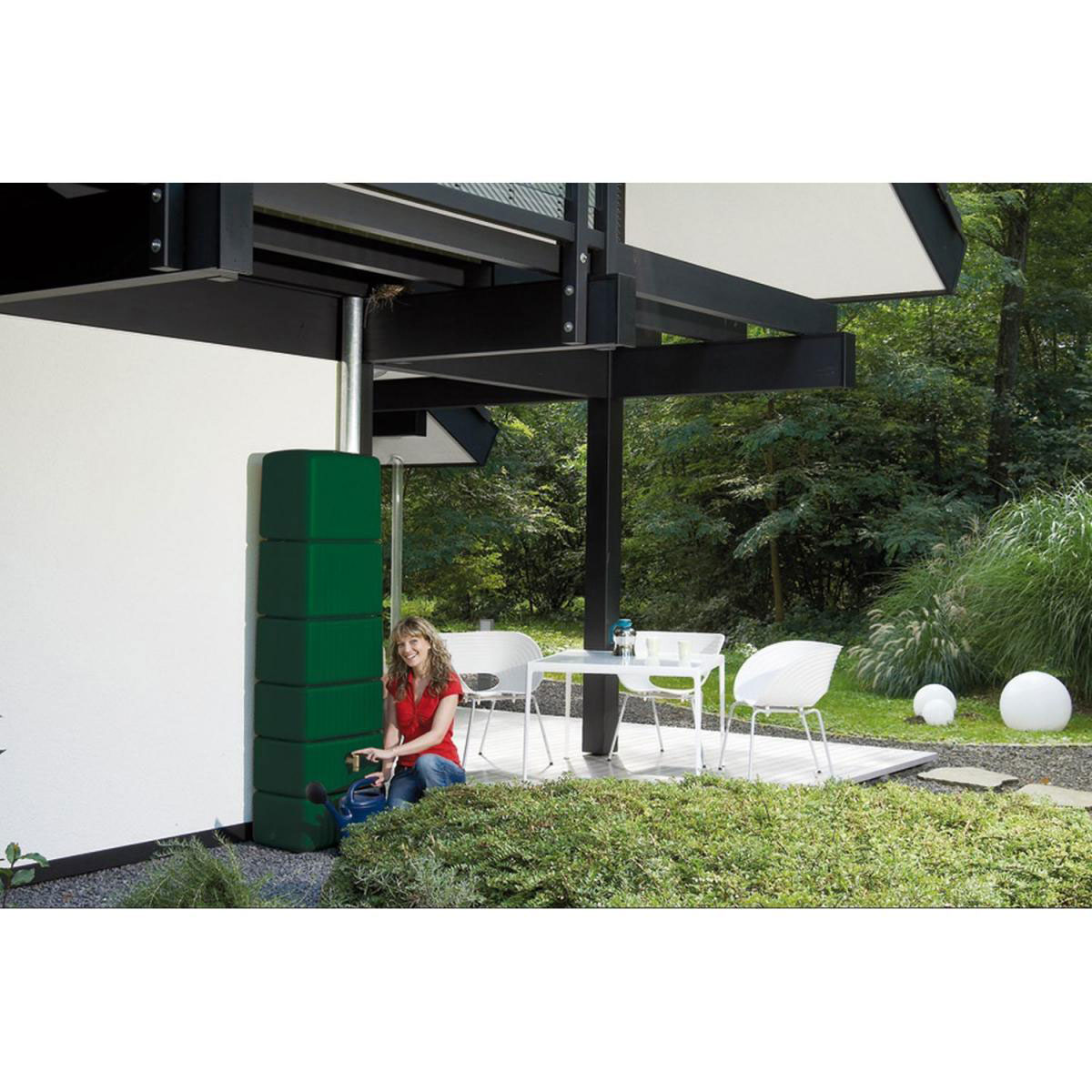 4rain  Wandtank Slim 330 L dunkelgrün Bild 2