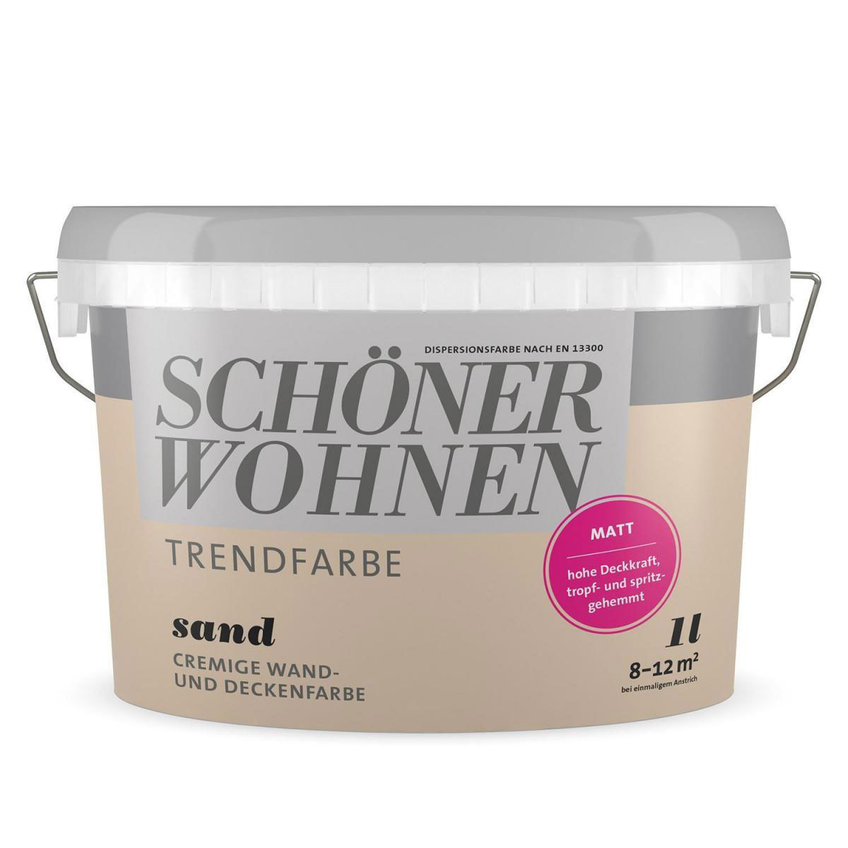 Schöner Wohnen Farbe Trendfarbe Sand Matt 1 L