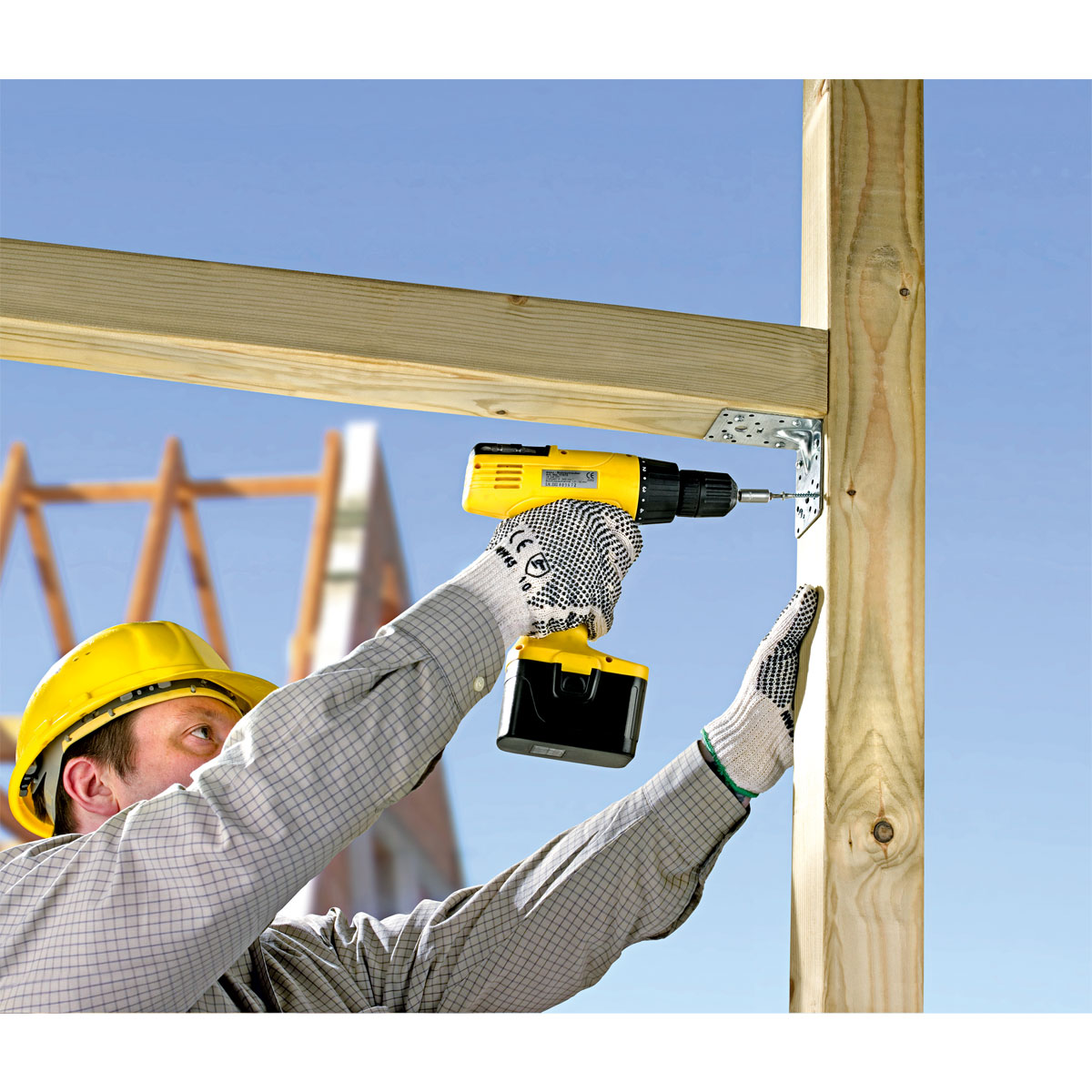 Connex HV-Winkelverbinder 9 x 9 x 9 x 2,5 cm verzinkt Bild 3