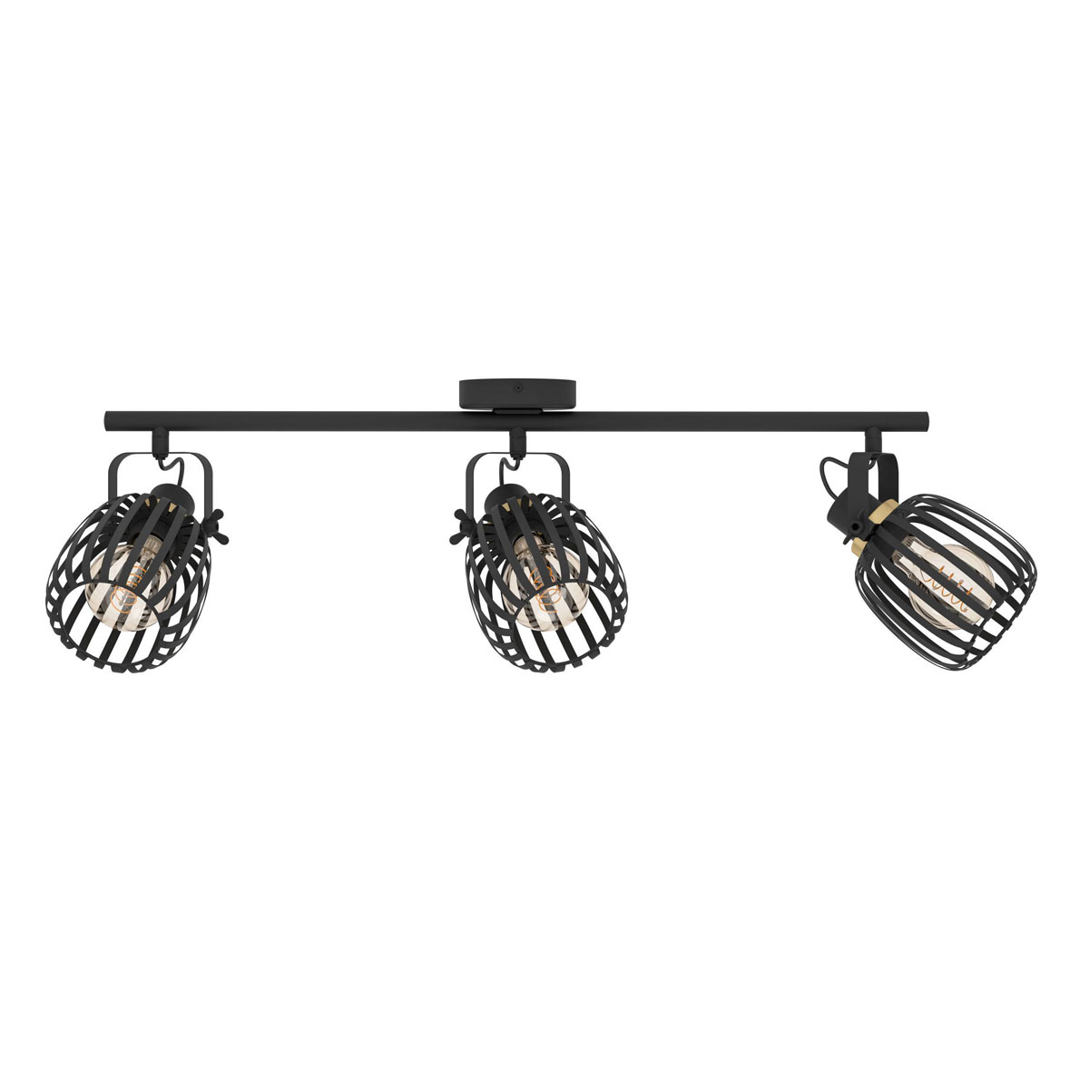 Eglo  LED Spot Girona 3-flammig schwarz/messing Bild 1