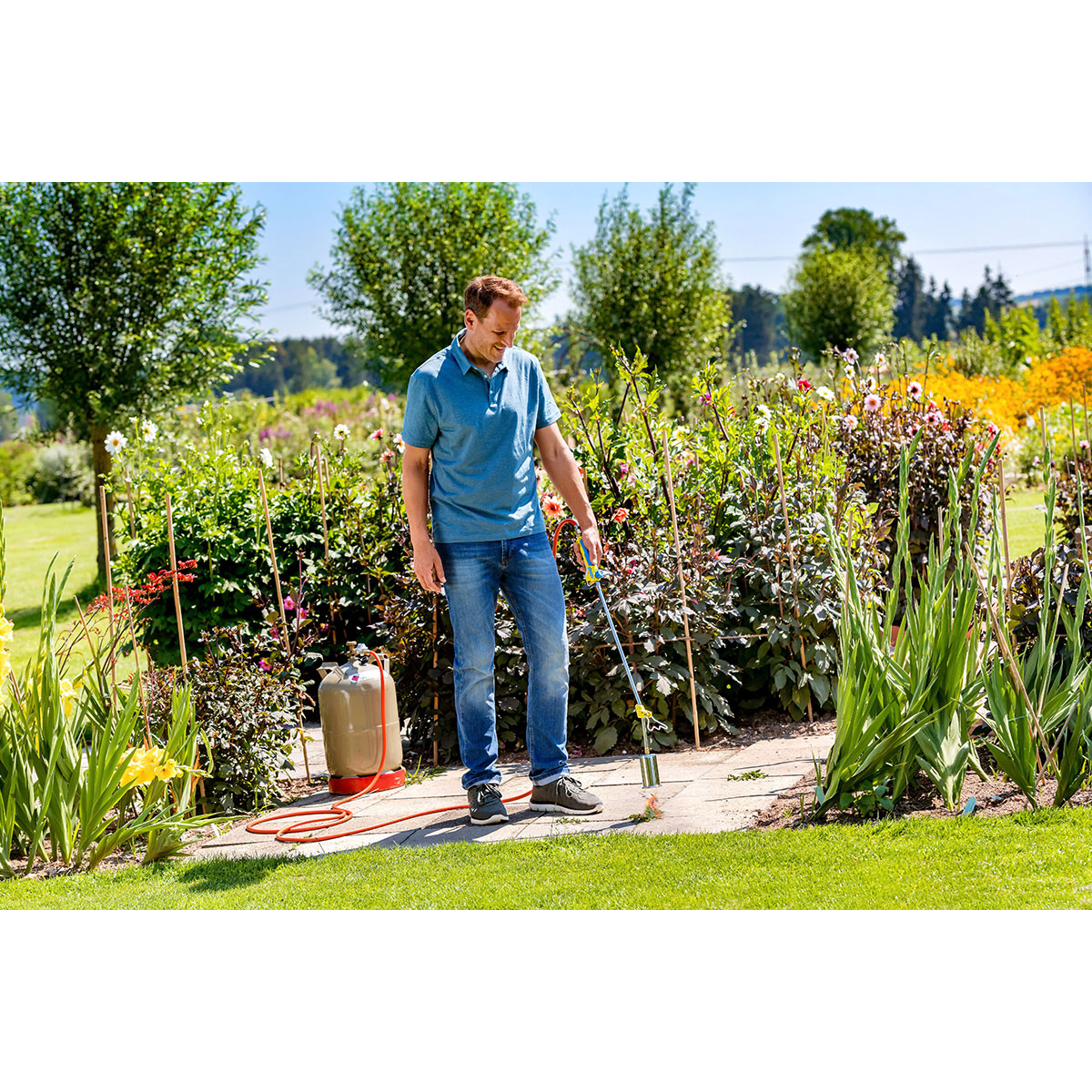 Gloria Unkrautbrenner Thermoflamm bio Professional PLUS zum Anschluss an Druckgasflasche für große Flächen Bild 2