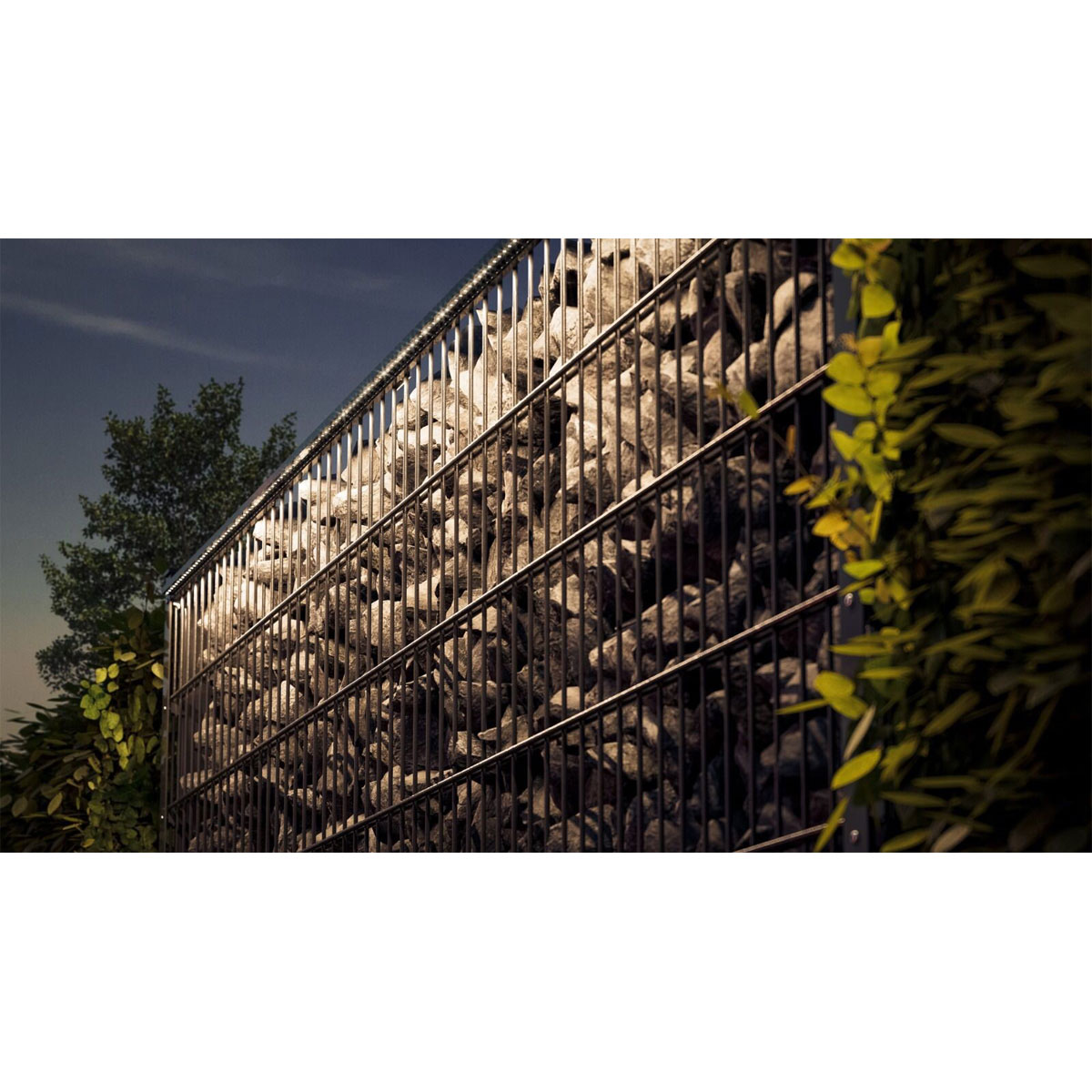 LyghtUp LED-Leuchtleiste fur Doppelstabmatten 196 cm anthrazit Bild 5