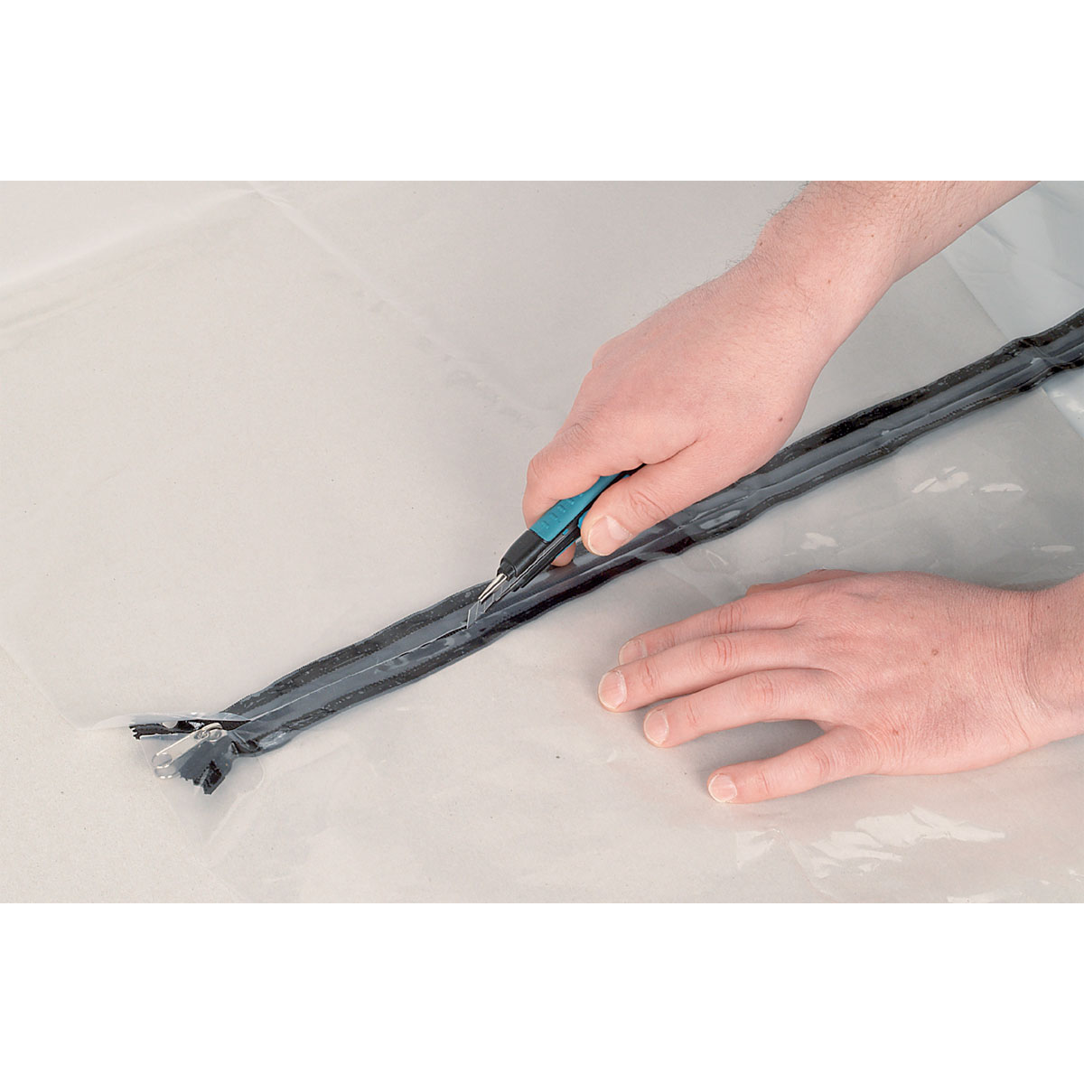 Wolfcraft  Staubschutztür 1250 mm 3- teilig  Bild 4