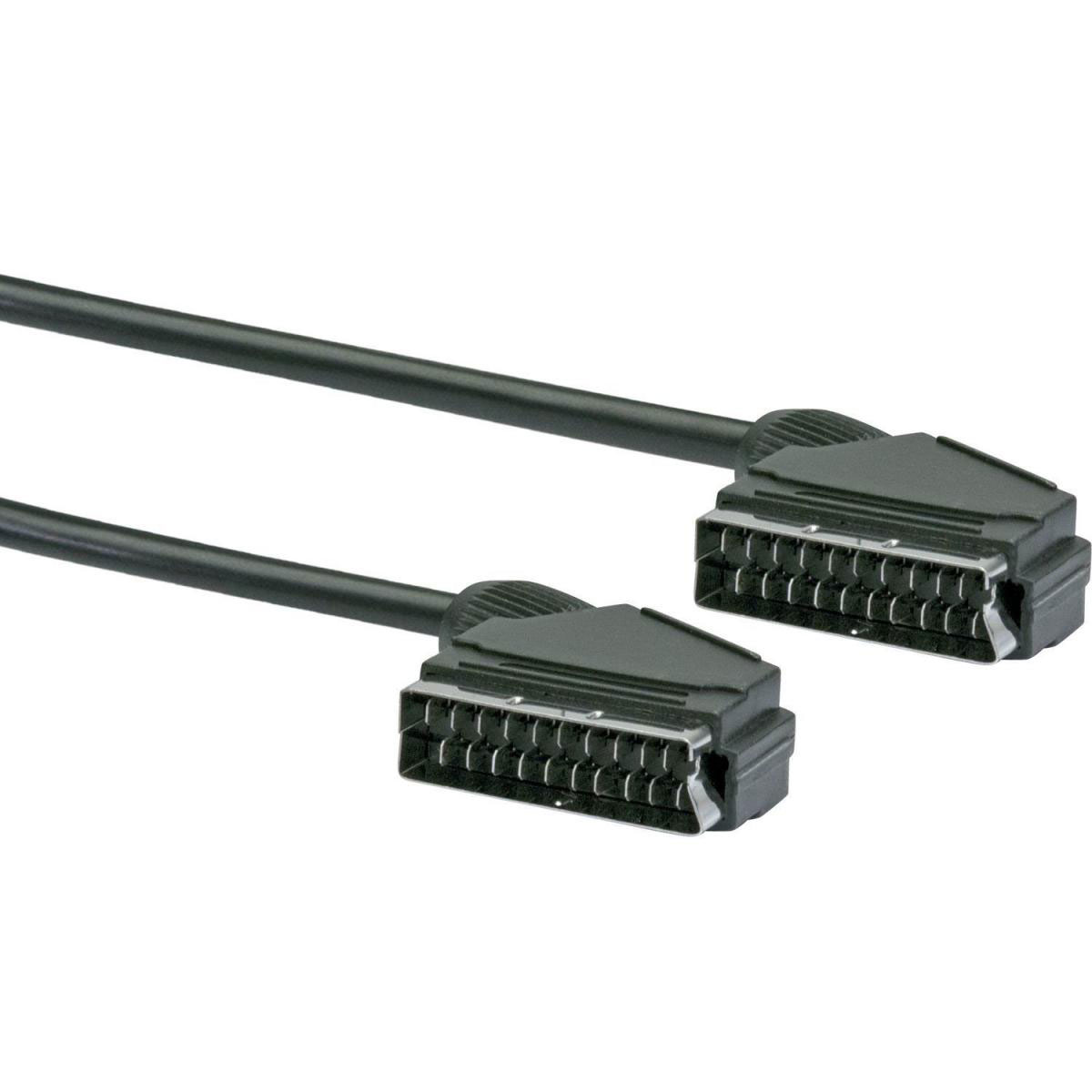 Schwaiger Scart-Verbindungskabel 2 m schwarz Bild 2