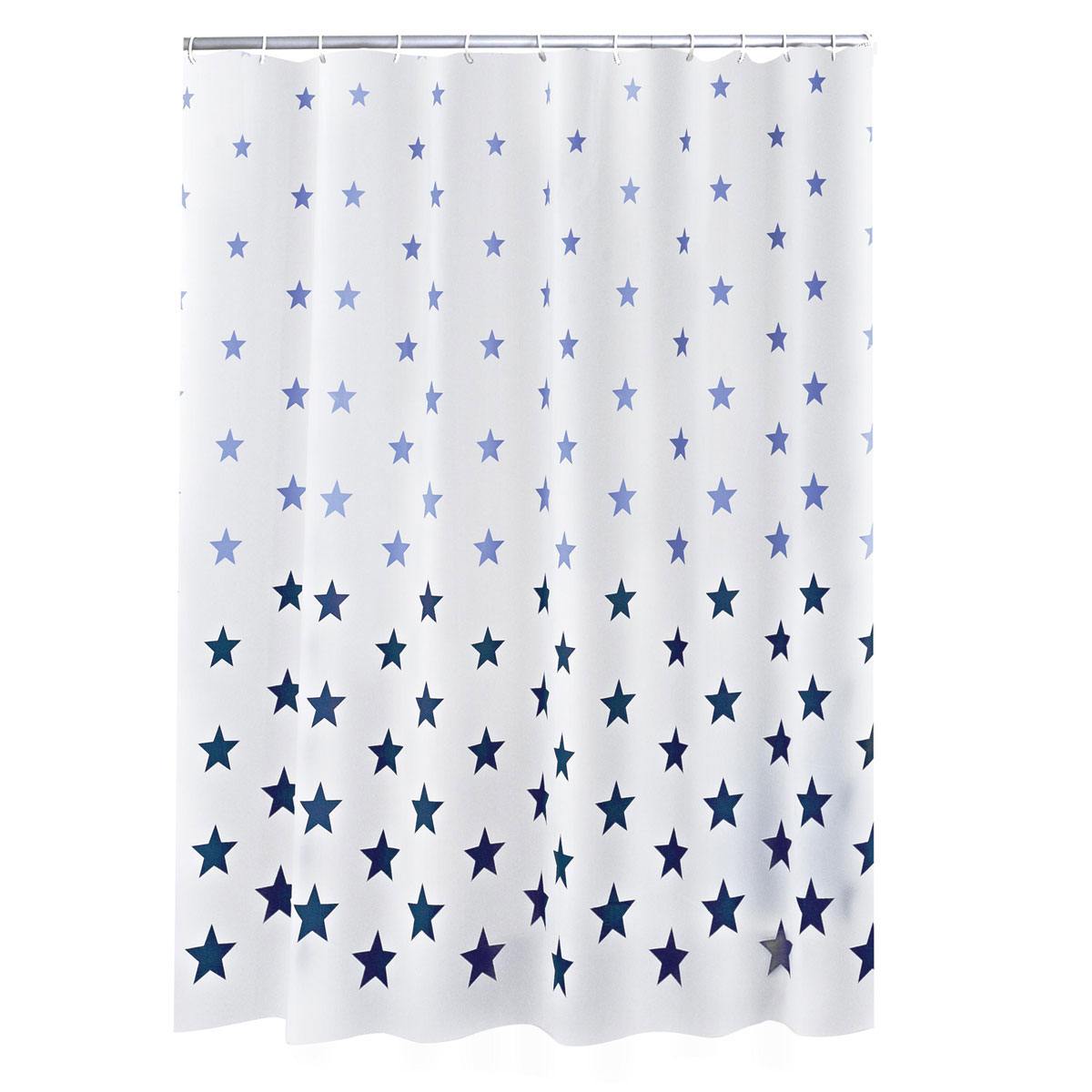 Valblue  Duschvorhang Stella Folie 180 x 200 cm blau