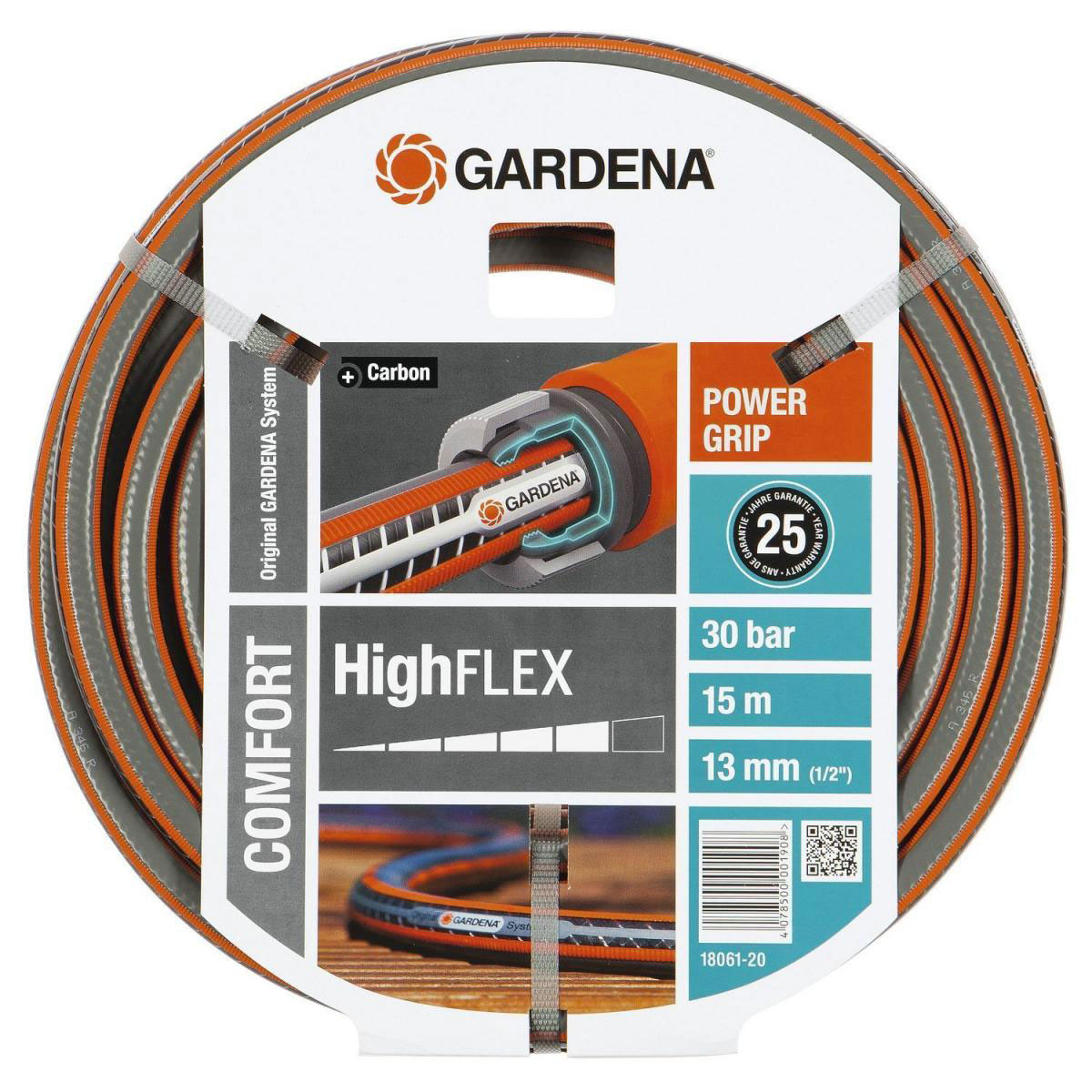 Gardena  Gartenschlauch Comfort Hight FLEX 13 mm 1/2 Zoll 15m Bild 2
