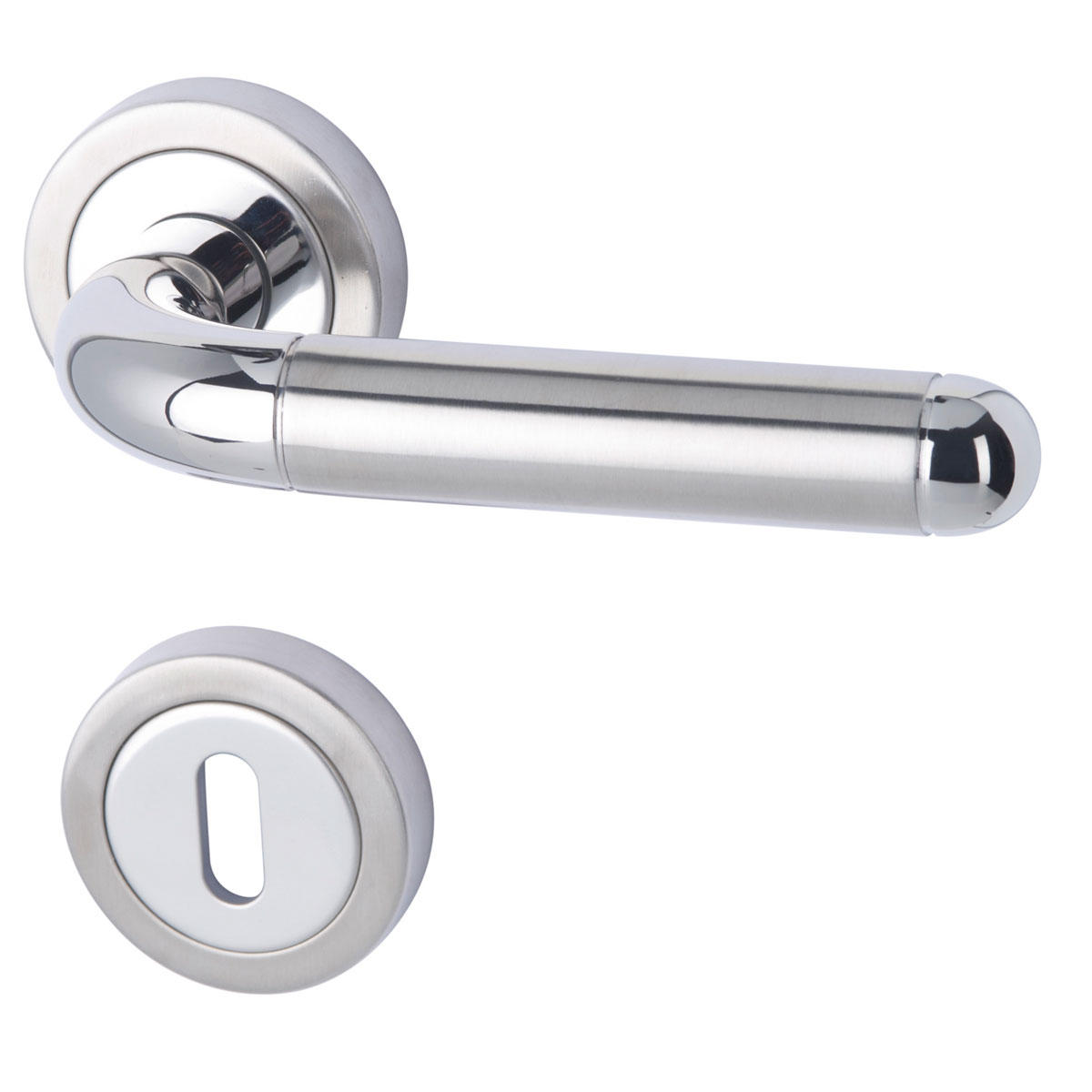 Alpertec Rosettengarnitur New York II-R ES poliert/ES satiniertBB