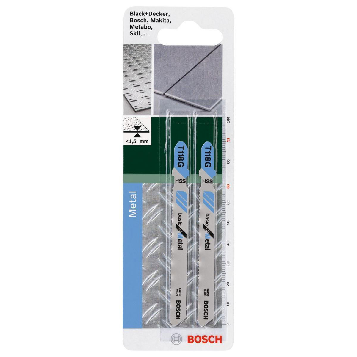 Bosch  DIY Stichsägeblatt T 118 G HSS 2 Stück Bild 2